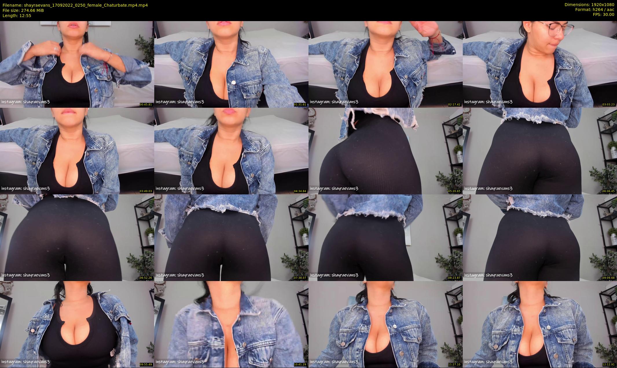 shayraevans — 13 minute Chaturbate female cam show recording, 1080p, Sep 17, 2022