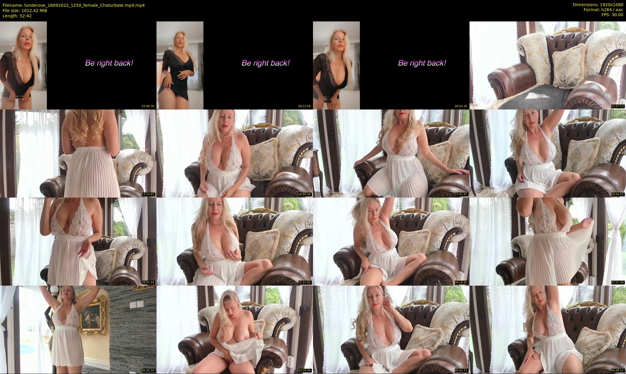tunderose — 53 minute Chaturbate female cam show recording, 1080p, Sep 16, 2022