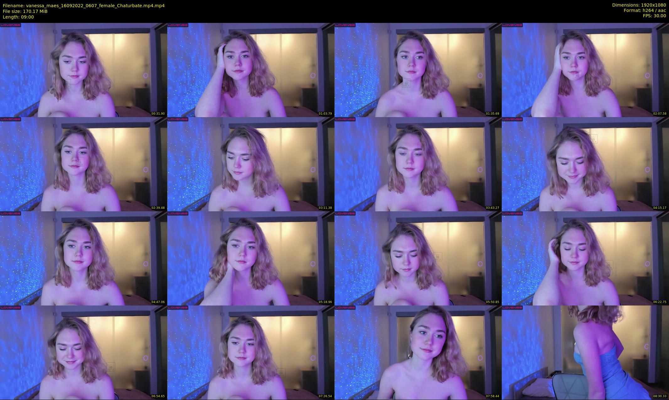 vanessa_maes — 9 minute Chaturbate female cam show recording, 1080p, Sep 16, 2022