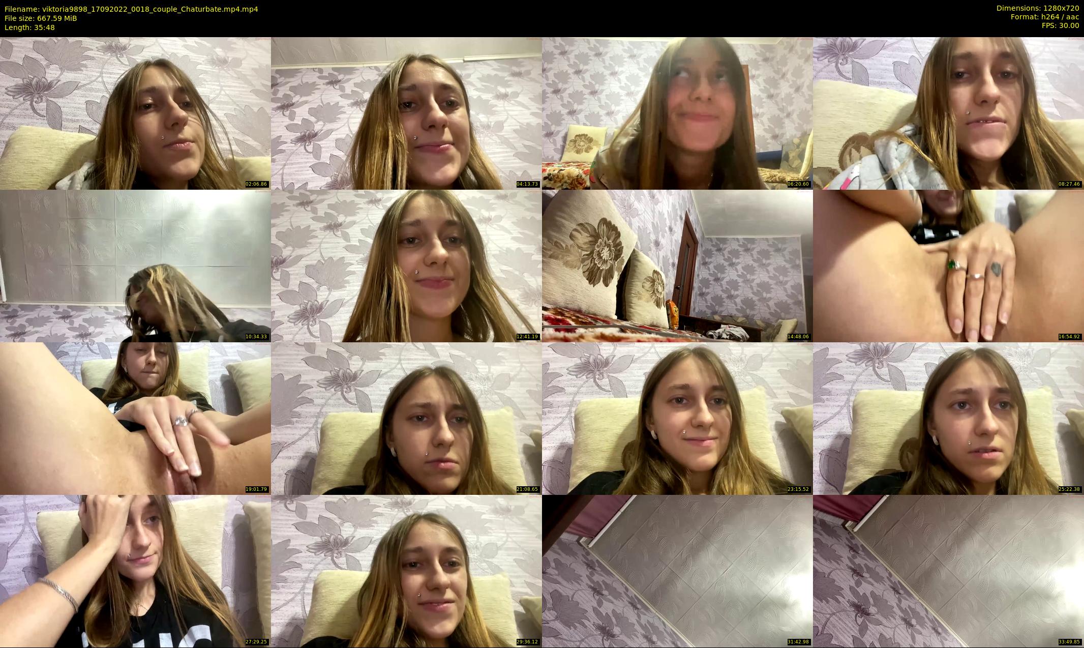 viktoria9898 — 36 minute Chaturbate couple cam show recording, 720p, Sep 17, 2022