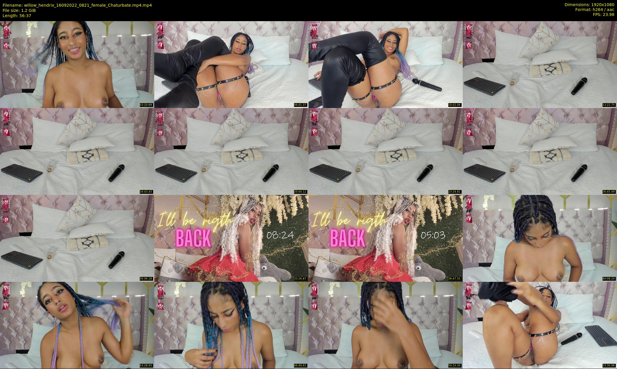 willow_hendrix — 57 minute Chaturbate female cam show recording, 1080p, Sep 16, 2022