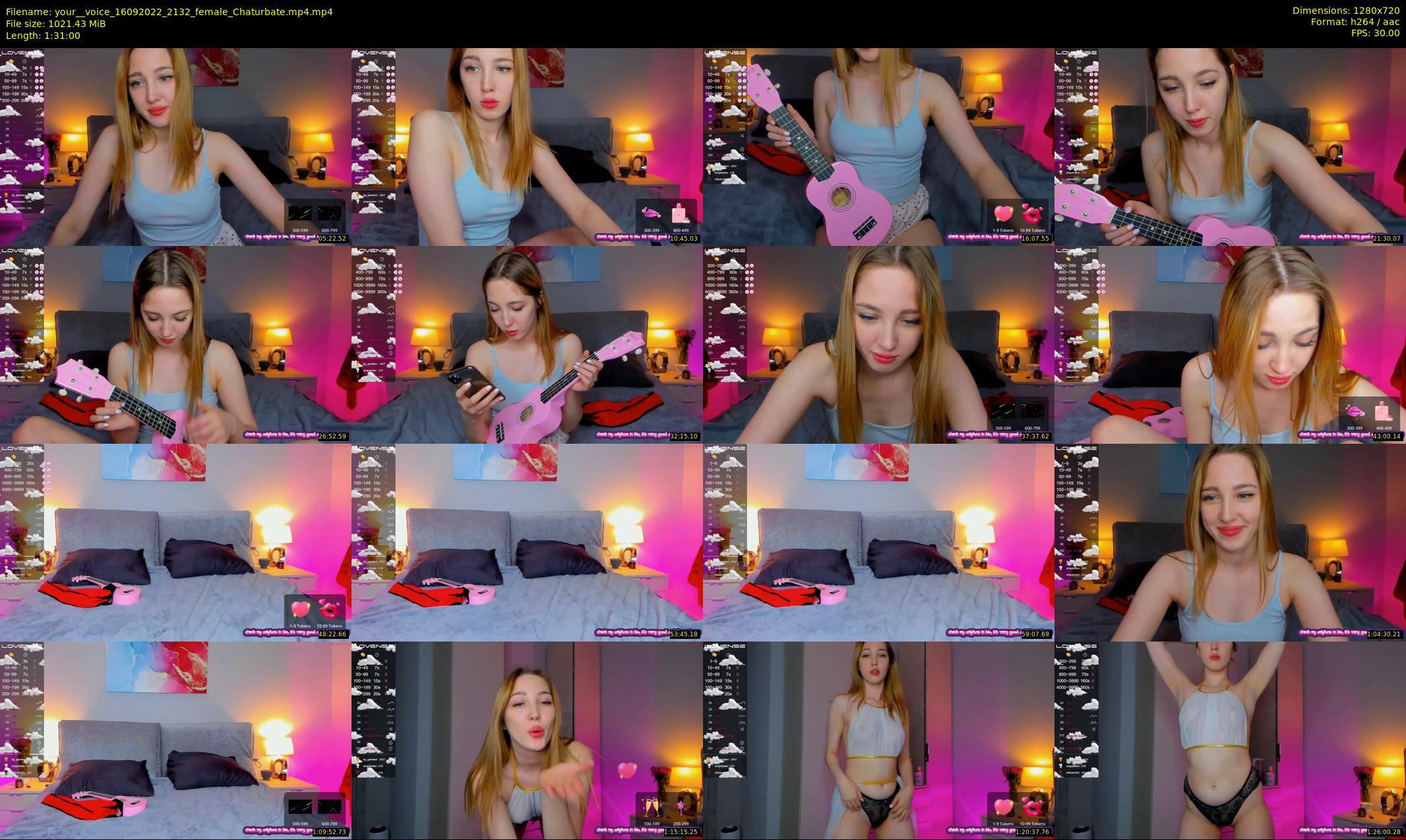 your__voice — 91 minute Chaturbate female cam show recording, 720p, Sep 16, 2022