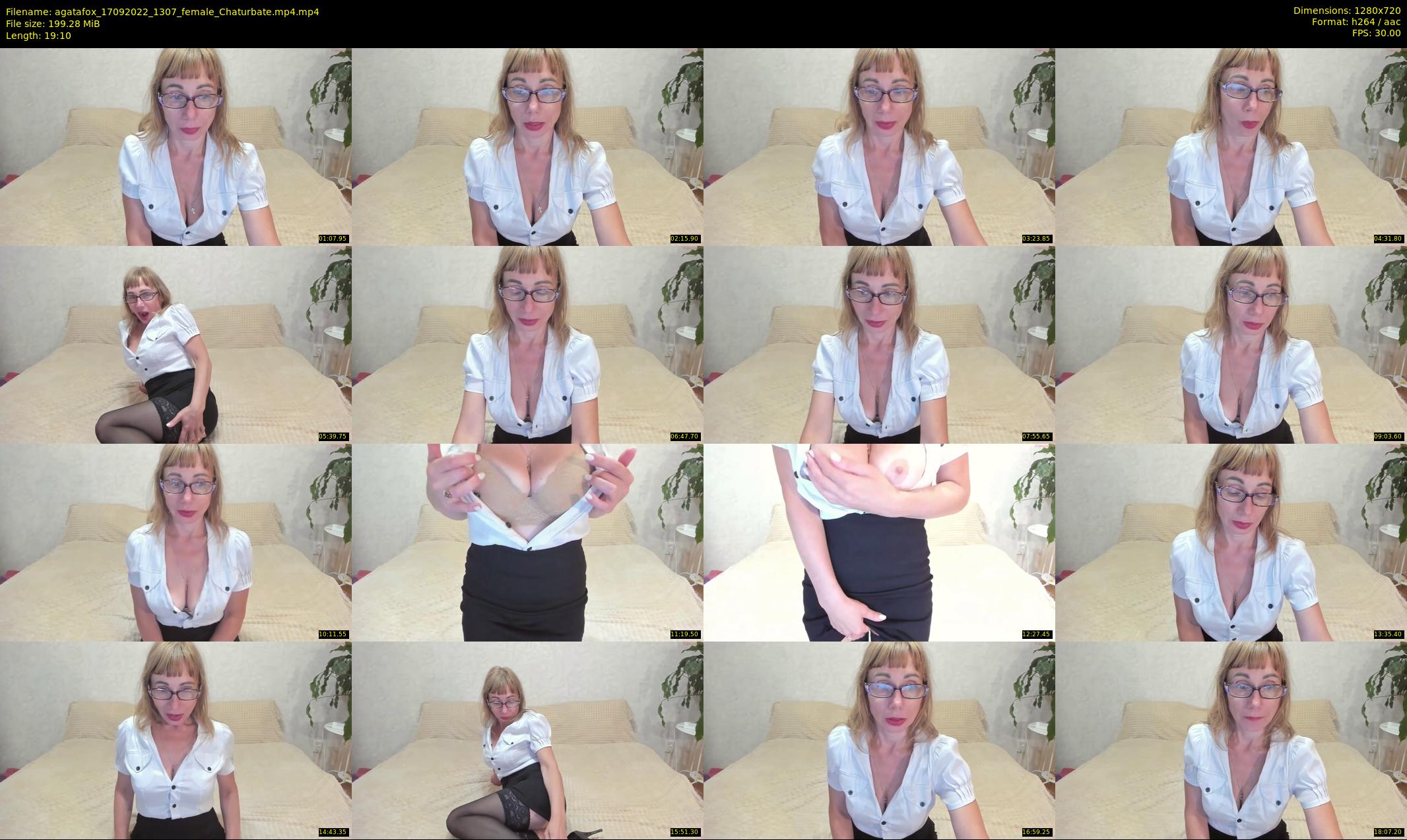 agatafox — 20 minute Chaturbate female cam show recording, 720p, Sep 17, 2022