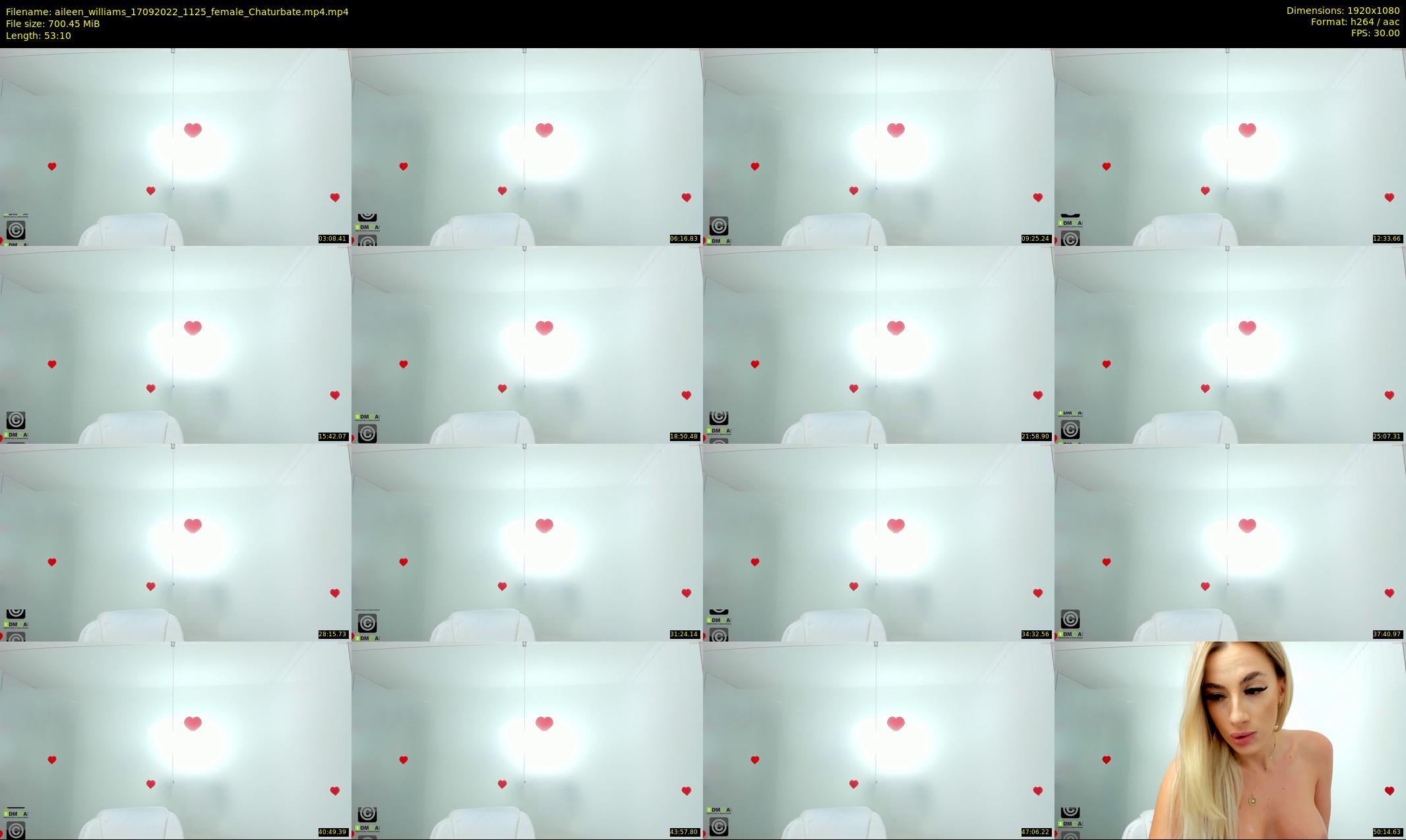 aileen_williams — 54 minute Chaturbate female cam show recording, 1080p, Sep 17, 2022