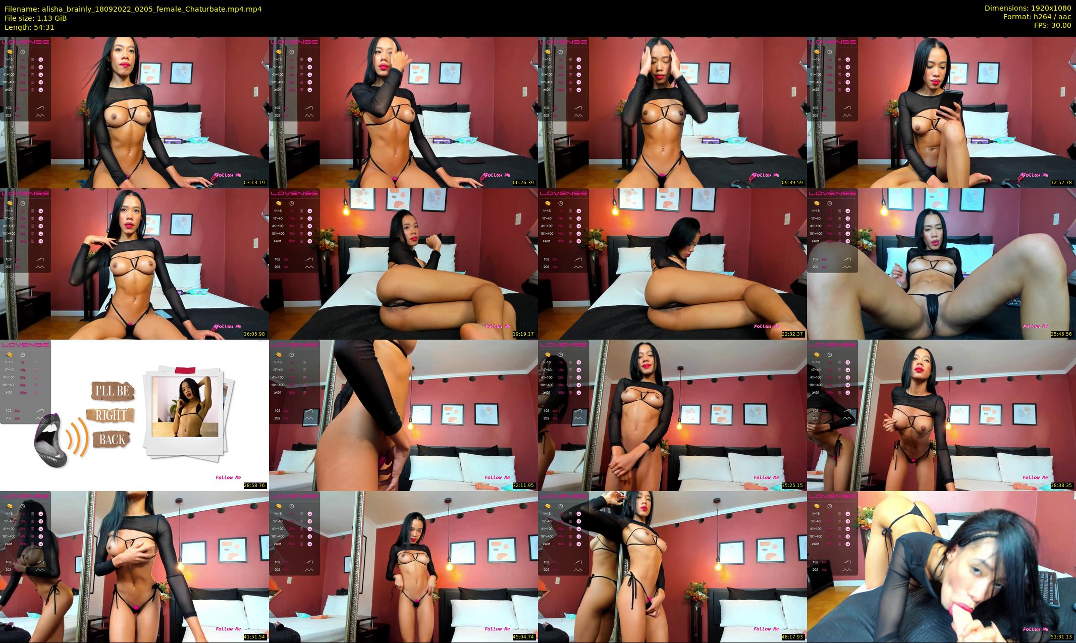 alisha_brainly — 55 minute Chaturbate female cam show recording, 1080p, Sep 18, 2022