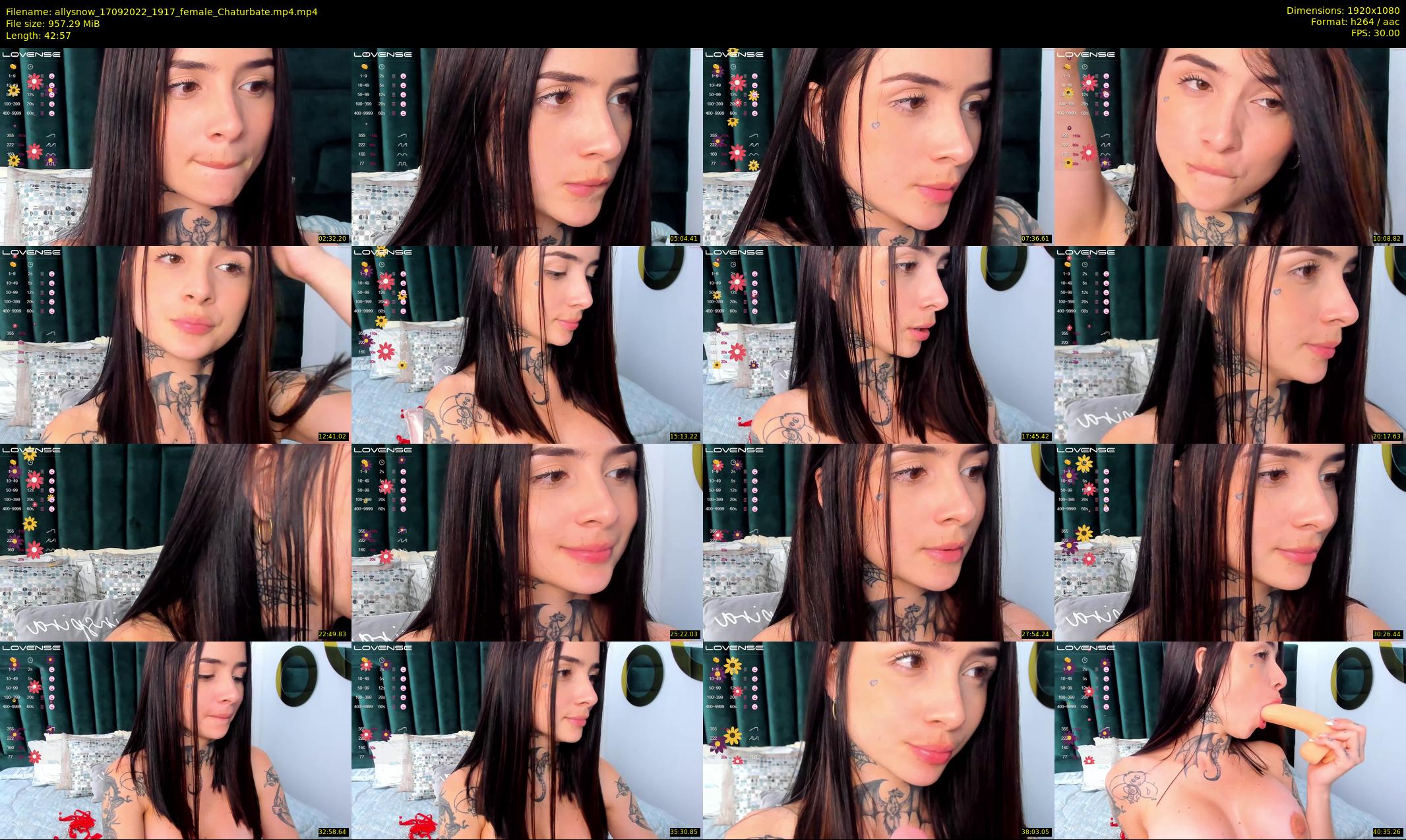 allysnow — 43 minute Chaturbate female cam show recording, 1080p, Sep 17, 2022
