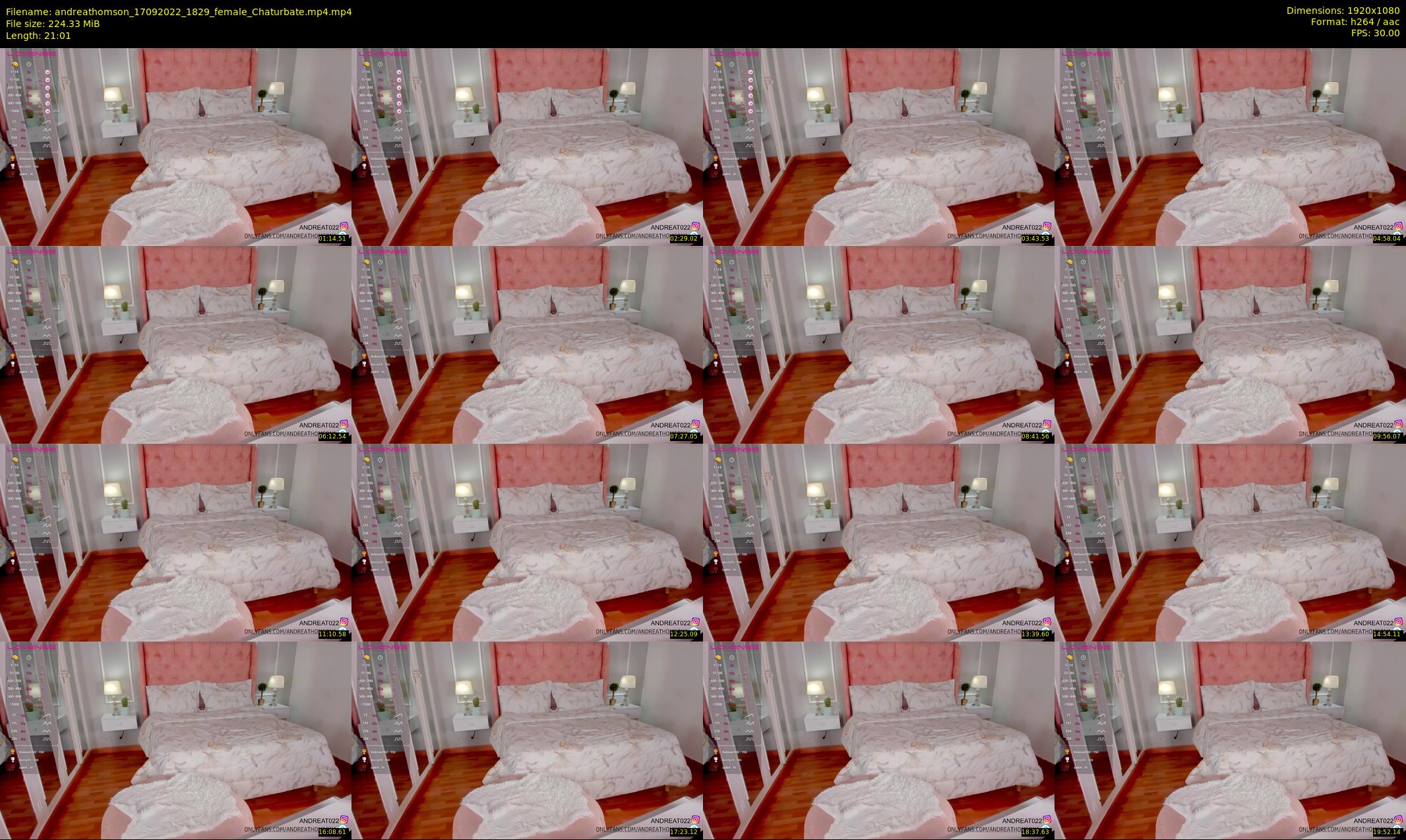 andreathomson — 22 minute Chaturbate female cam show recording, 1080p, Sep 17, 2022