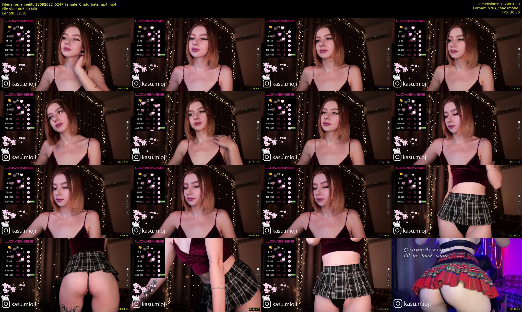 annelitt — 33 minute Chaturbate female cam show recording, 1080p, Sep 18, 2022