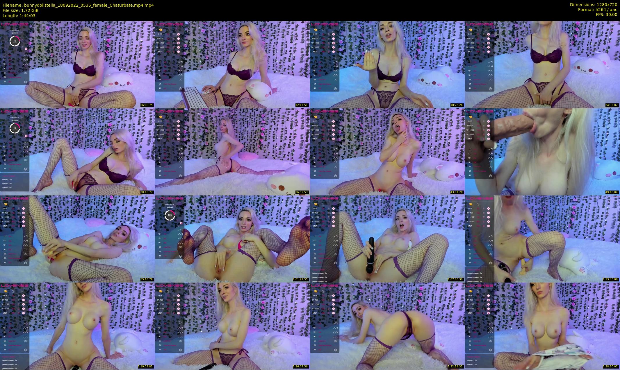 bunnydollstella — 105 minute Chaturbate female cam show recording, 720p, Sep 18, 2022