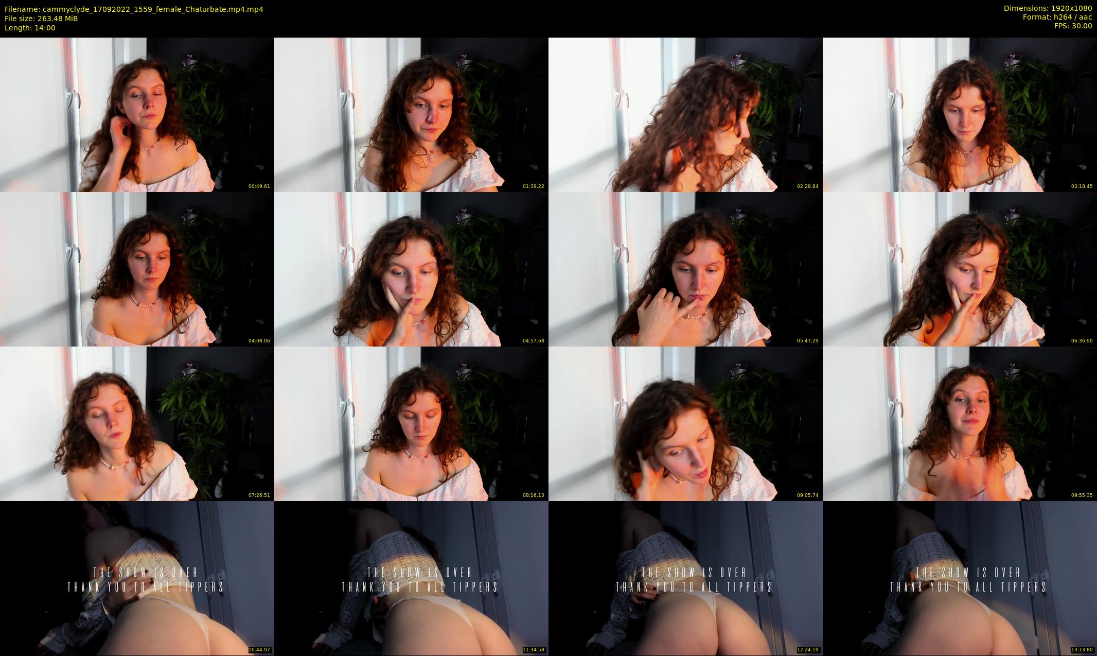 cammyclyde — 14 minute Chaturbate female cam show recording, 1080p, Sep 17, 2022