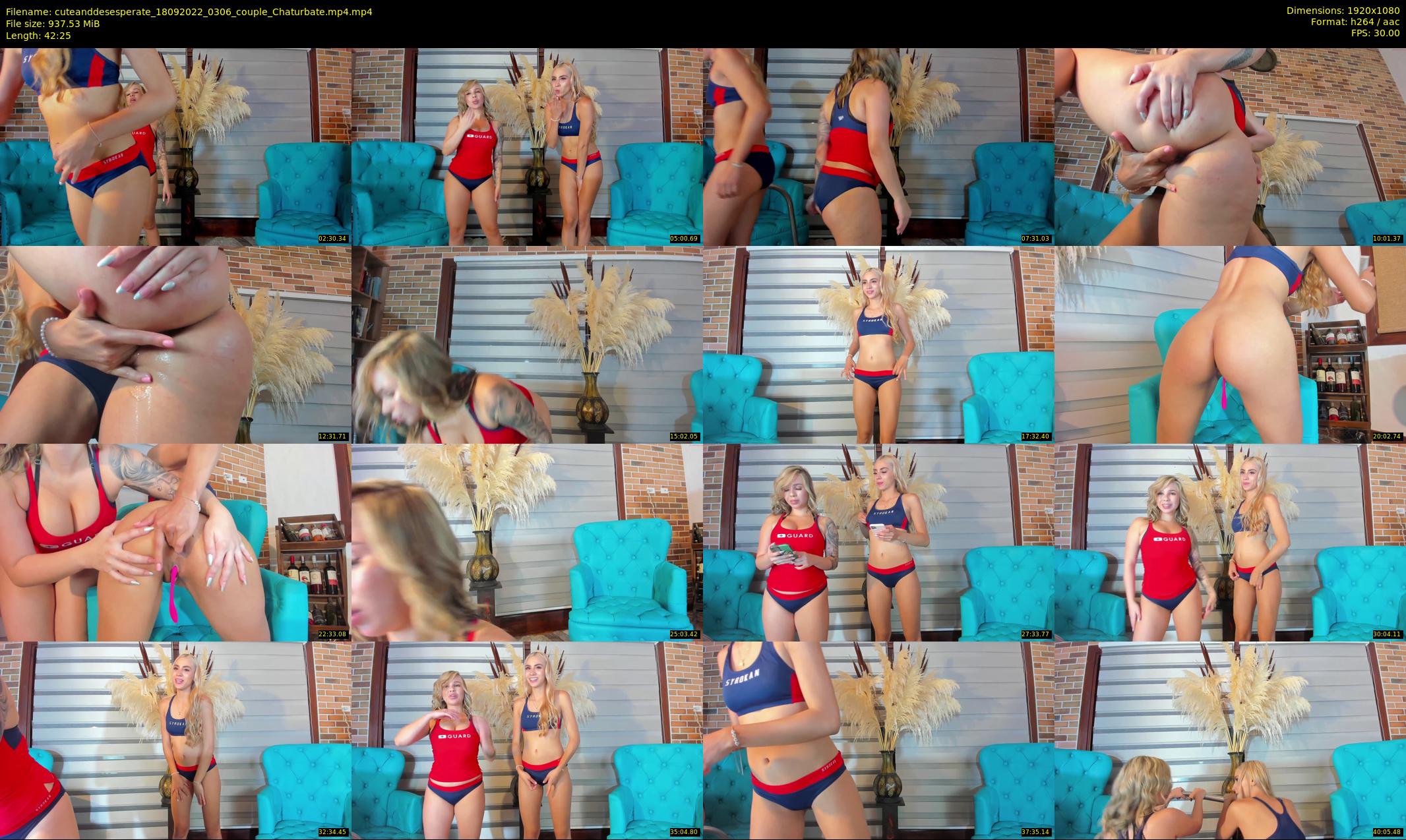 cuteanddesesperate — 43 minute Chaturbate female cam show recording, 1080p, Sep 18, 2022