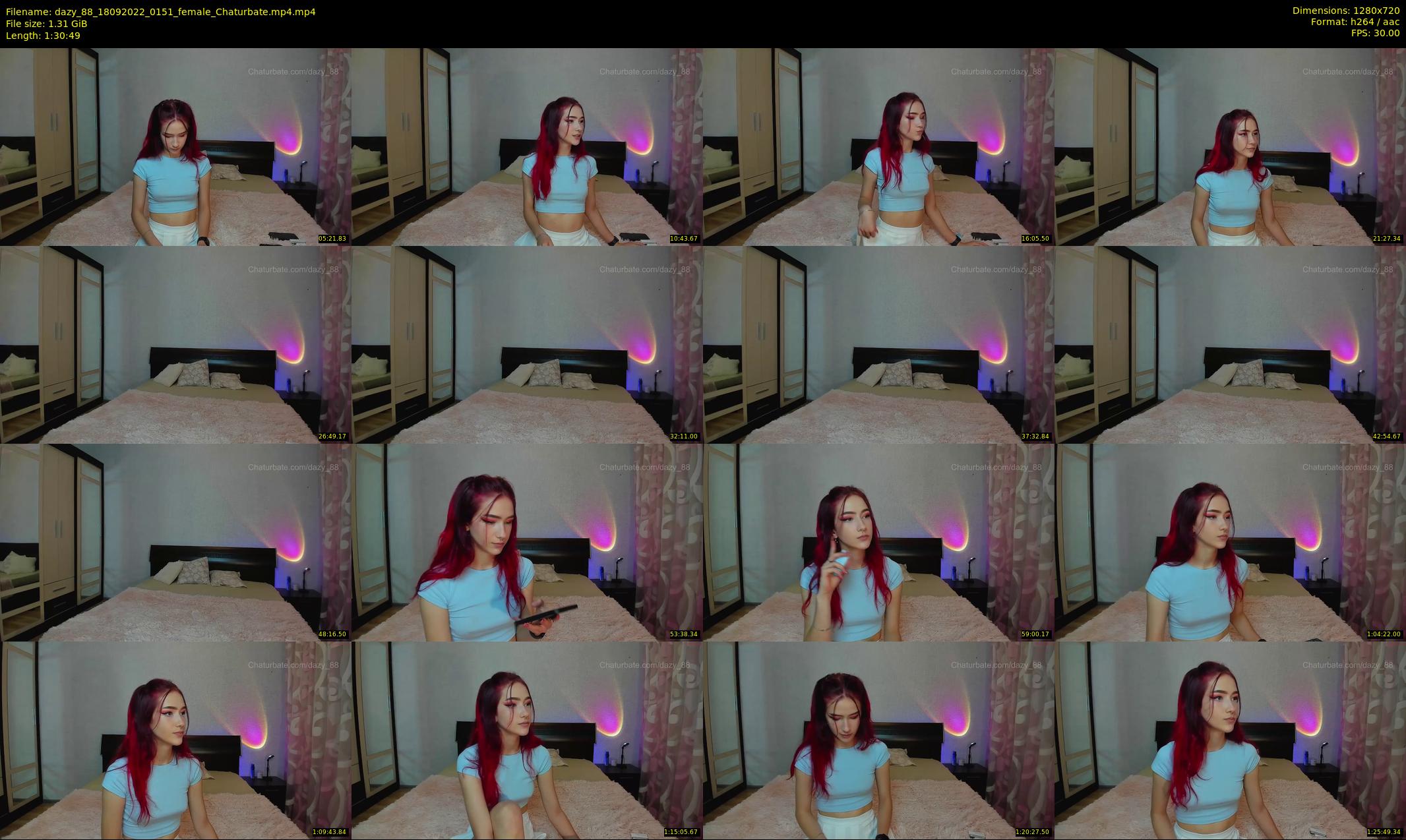 dazy_88 — 91 minute Chaturbate female cam show recording, 720p, Sep 18, 2022