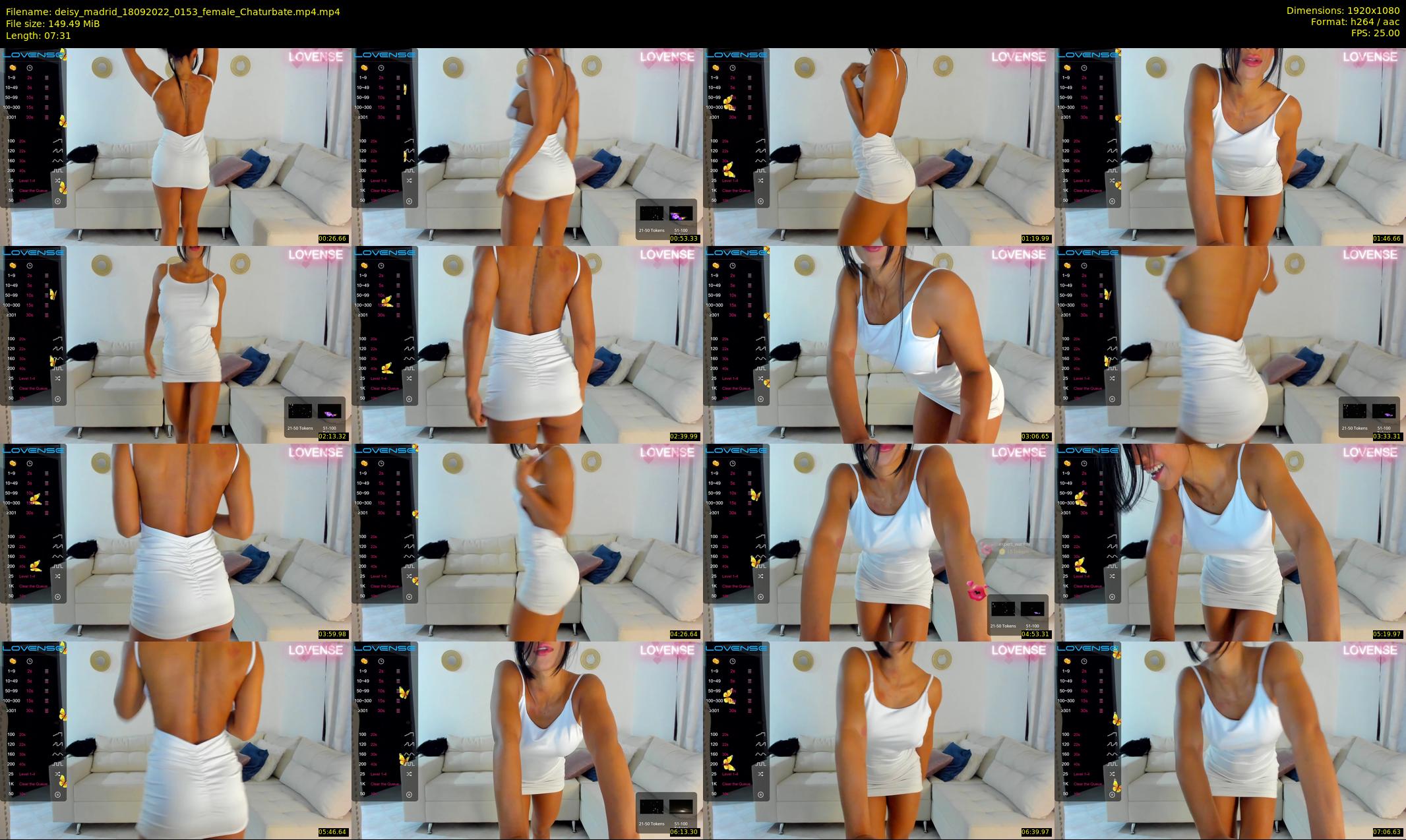 deisy_madrid — 8 minute Chaturbate female cam show recording, 1080p, Sep 18, 2022