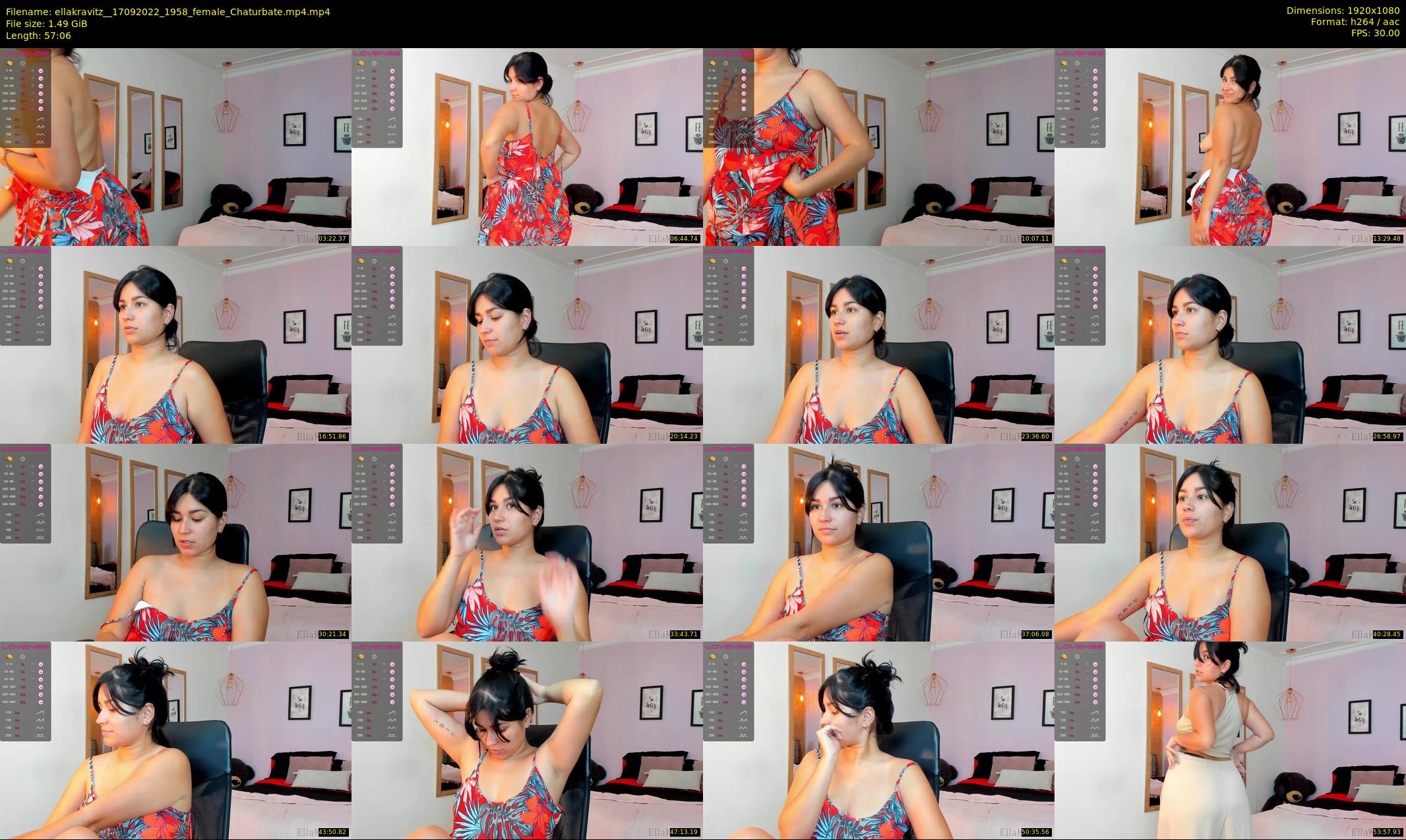 ellakravitz_ — 58 minute Chaturbate female cam show recording, 1080p, Sep 17, 2022