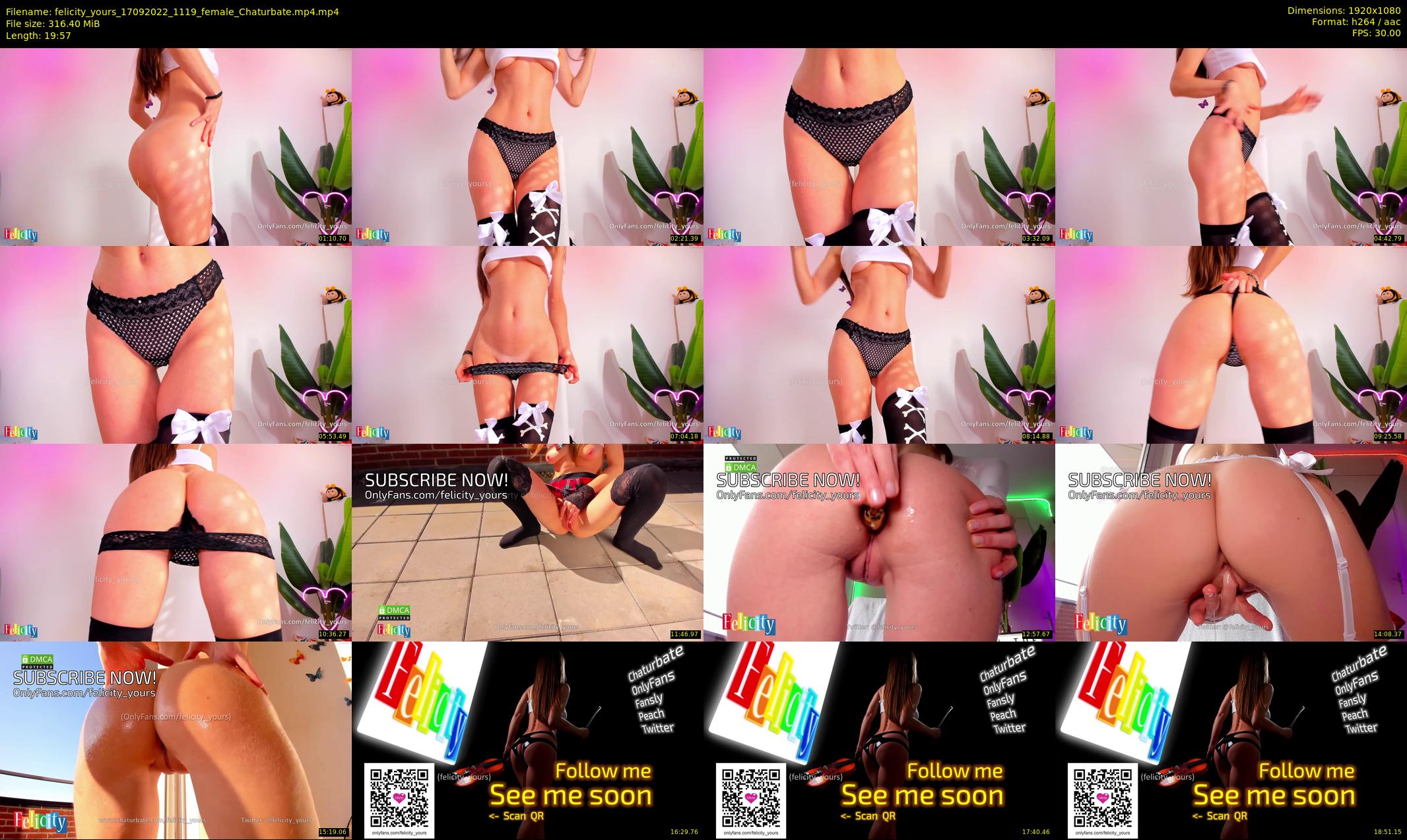 felicity_yours — 20 minute Chaturbate female cam show recording, 1080p, Sep 17, 2022