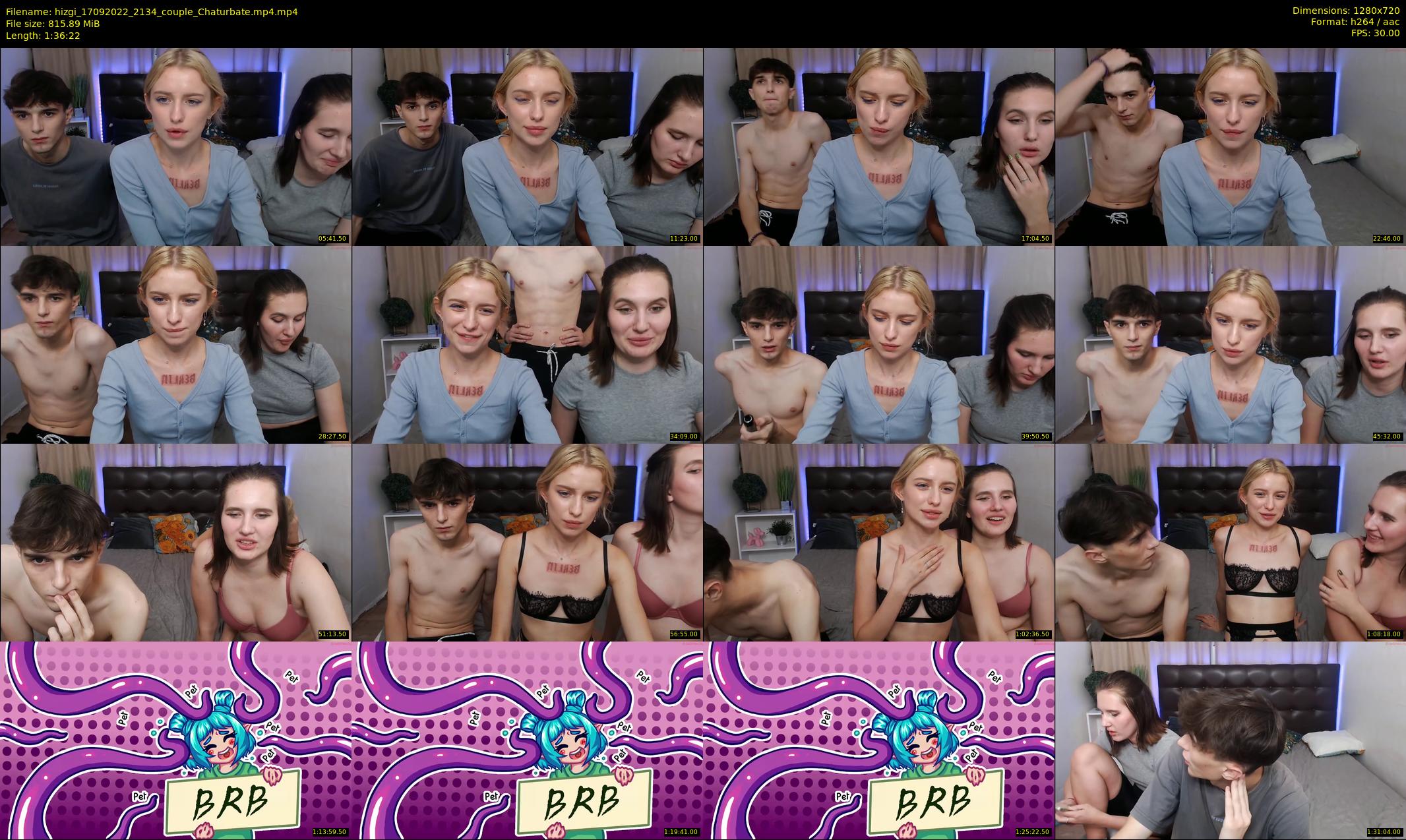 hizgi — 97 minute Chaturbate couple cam show recording, 720p, Sep 17, 2022