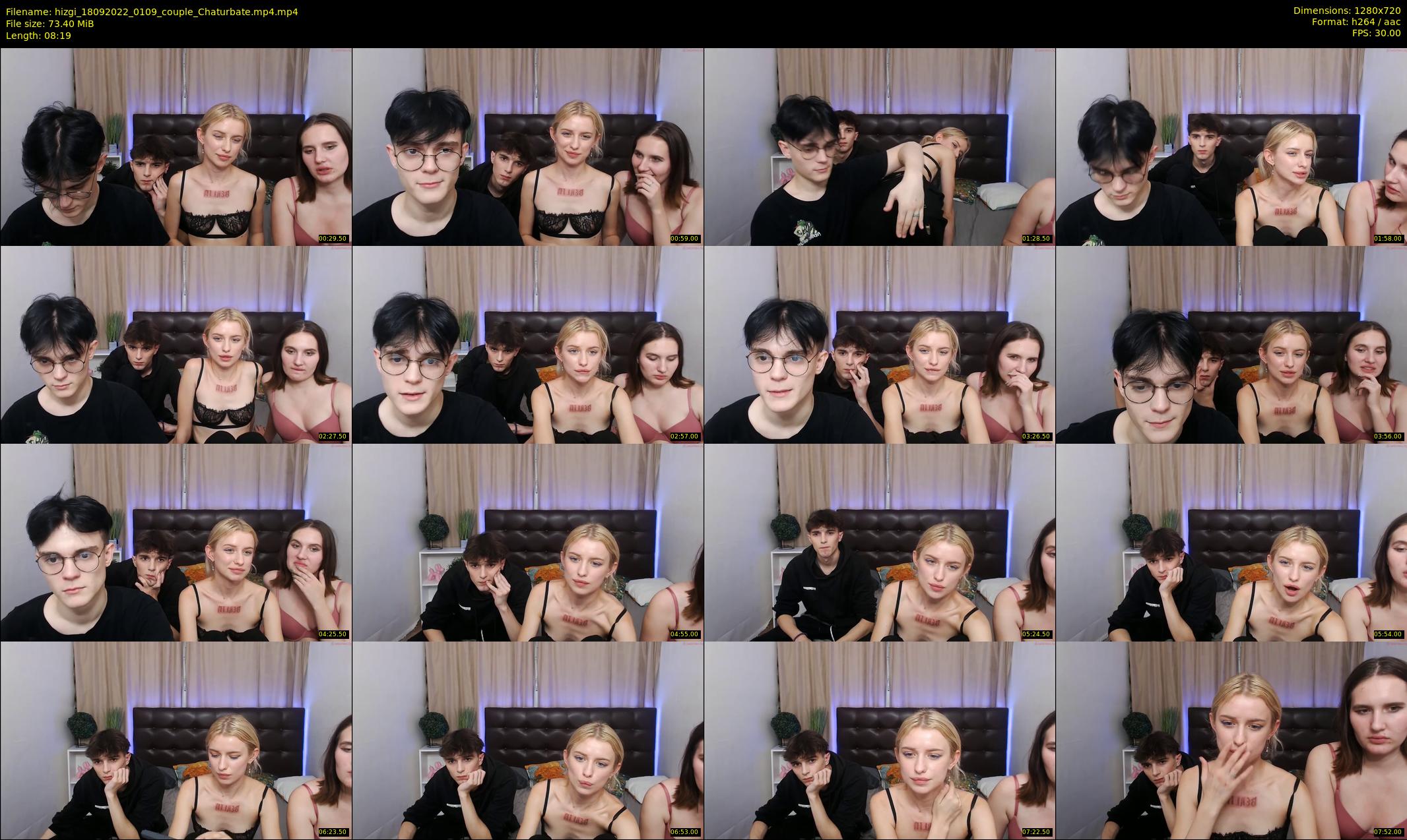 hizgi — 9 minute Chaturbate couple cam show recording, 720p, Sep 18, 2022