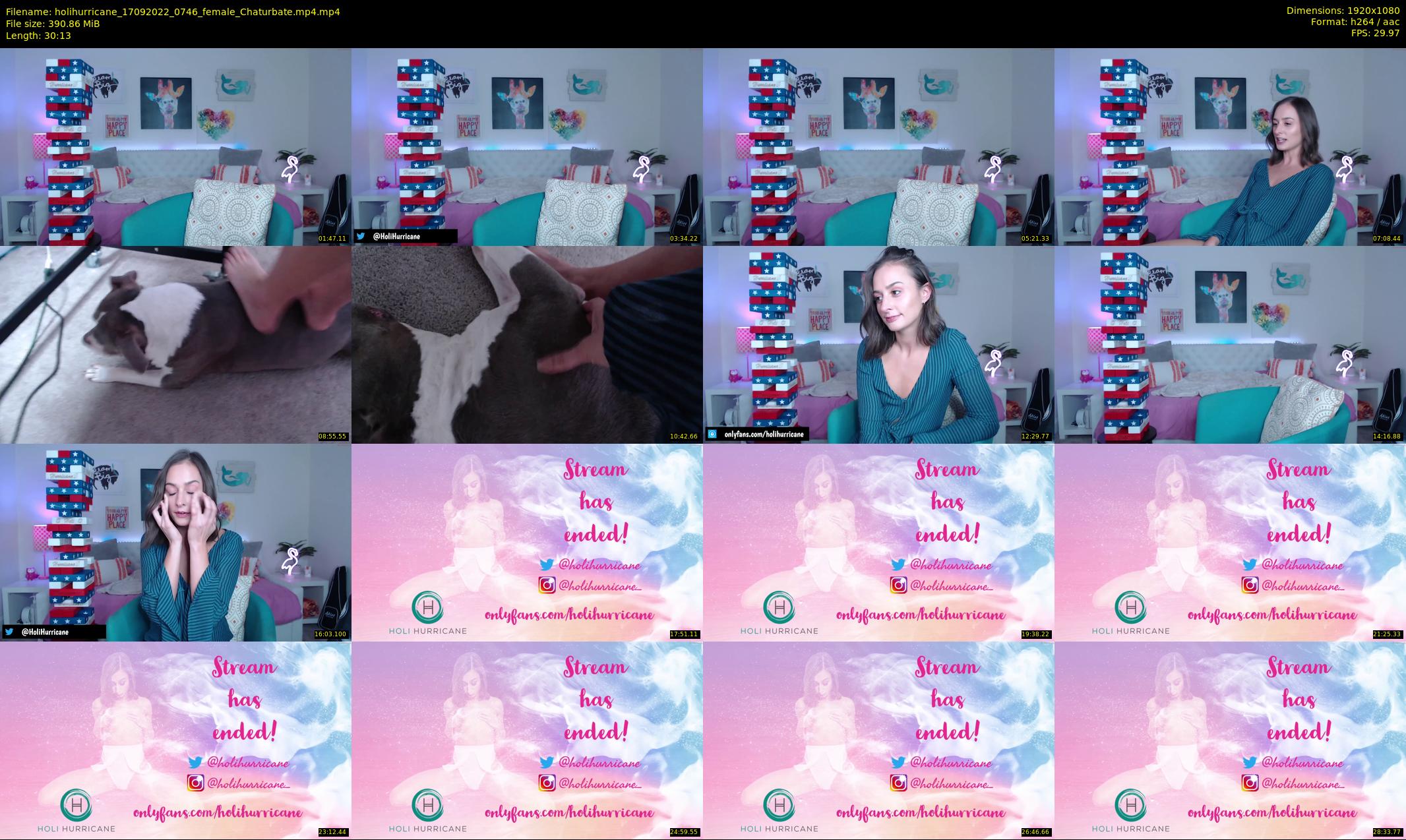 holihurricane — 31 minute Chaturbate female cam show recording, 1080p, Sep 17, 2022