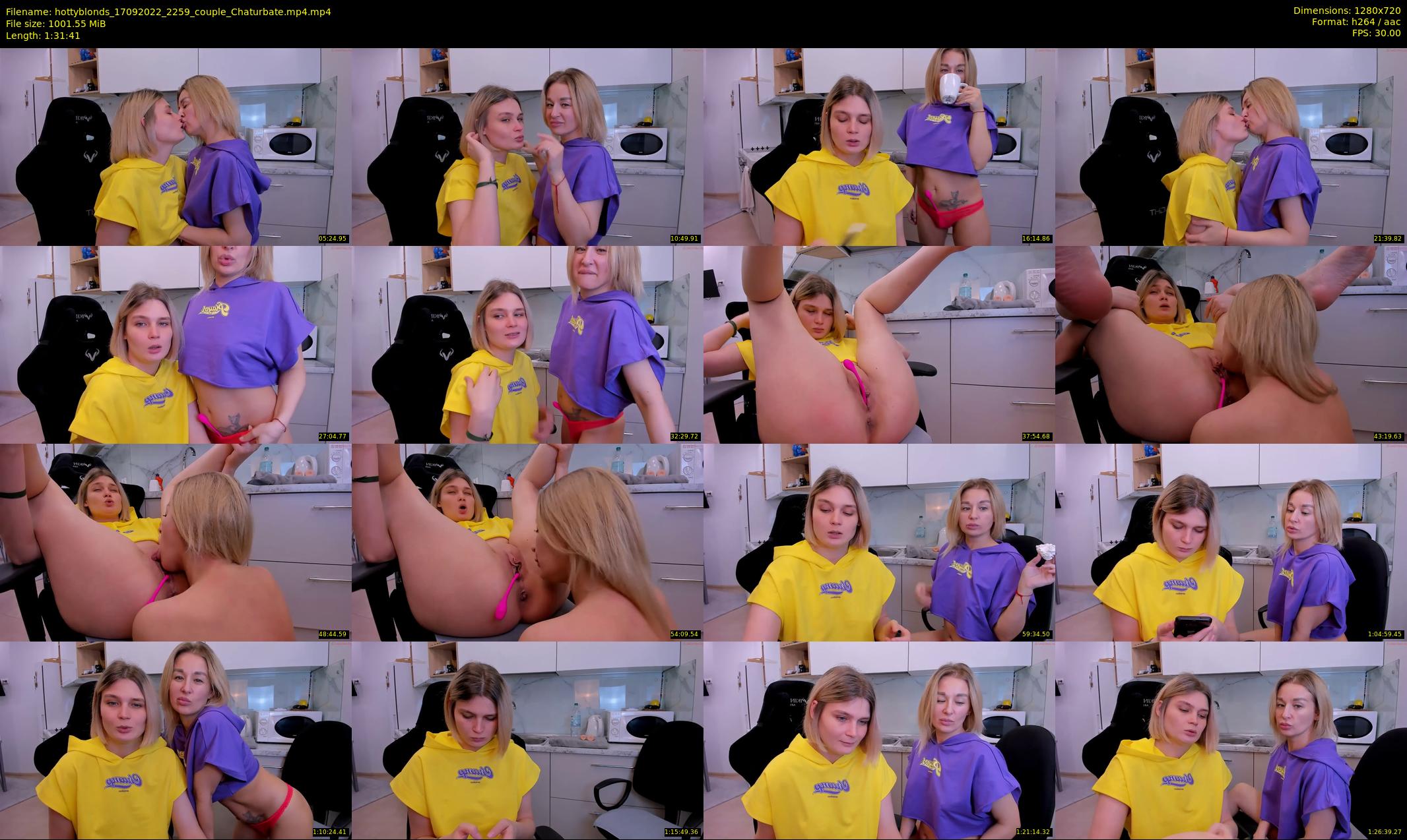 hottyblonds — 92 minute Chaturbate couple cam show recording, 720p, Sep 17, 2022
