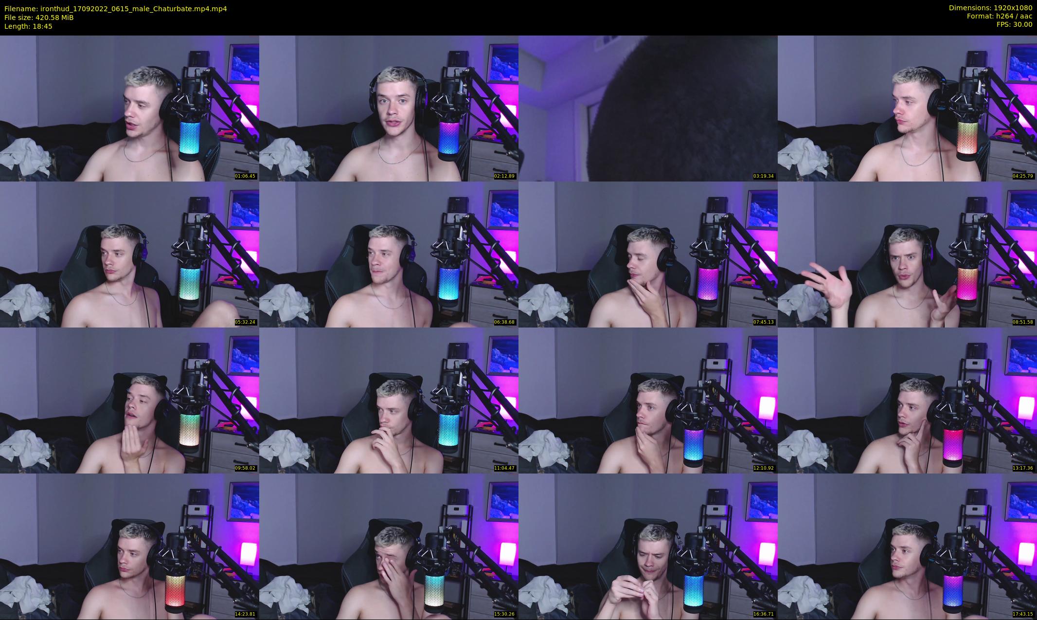 ironthud — 19 minute Chaturbate male cam show recording, 1080p, Sep 17, 2022