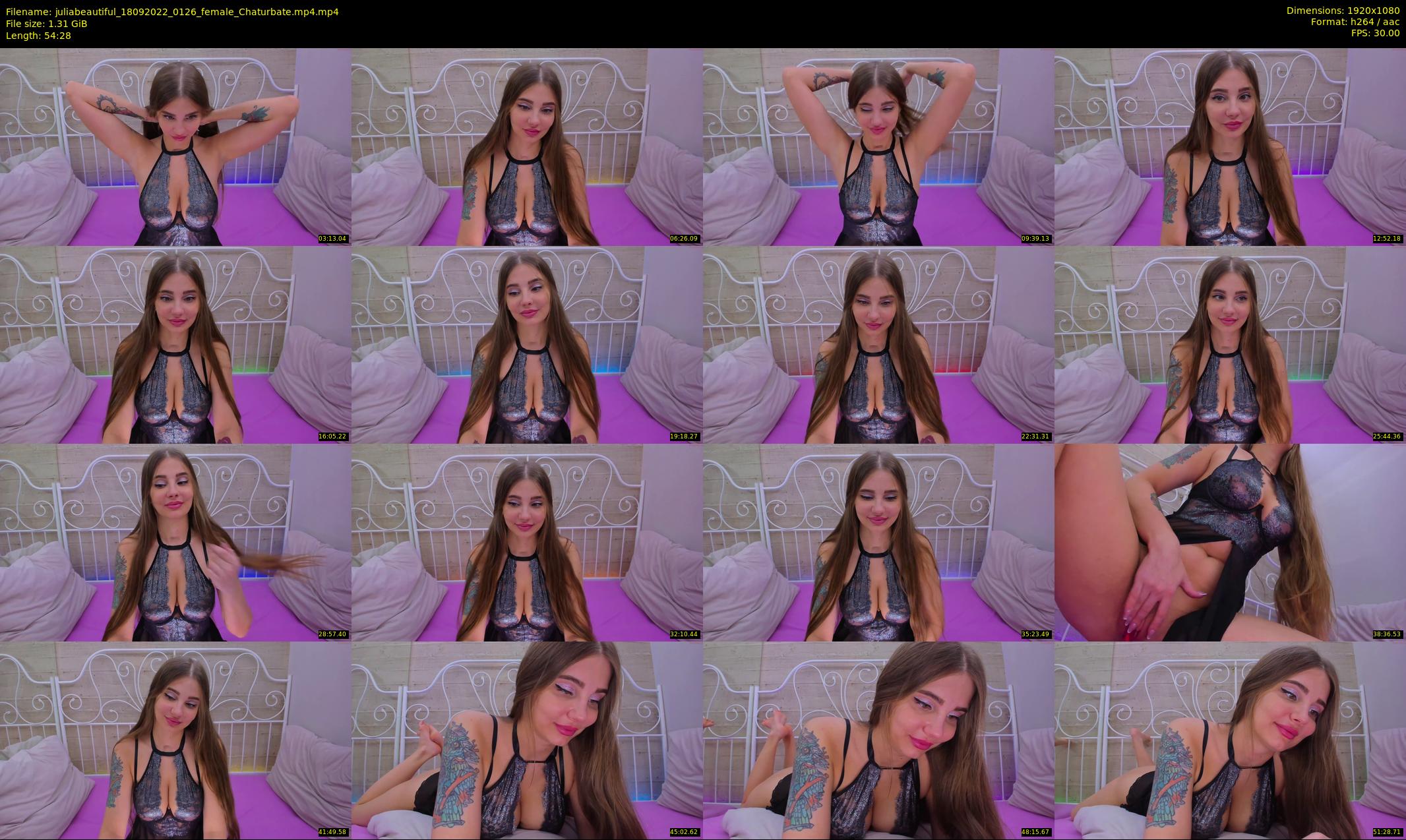 juliabeautiful — 55 minute Chaturbate female cam show recording, 1080p, Sep 18, 2022