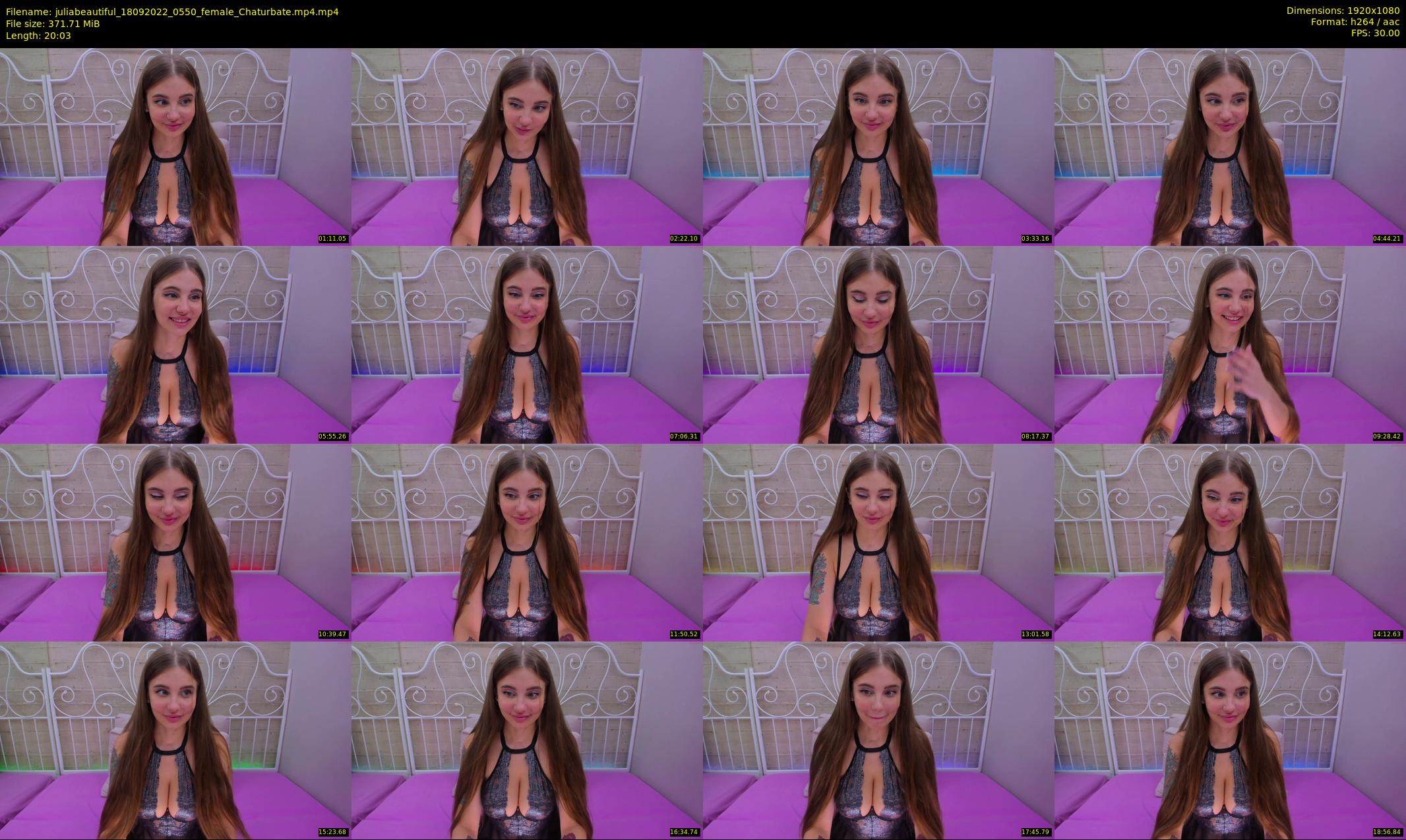 juliabeautiful — 21 minute Chaturbate female cam show recording, 1080p, Sep 18, 2022