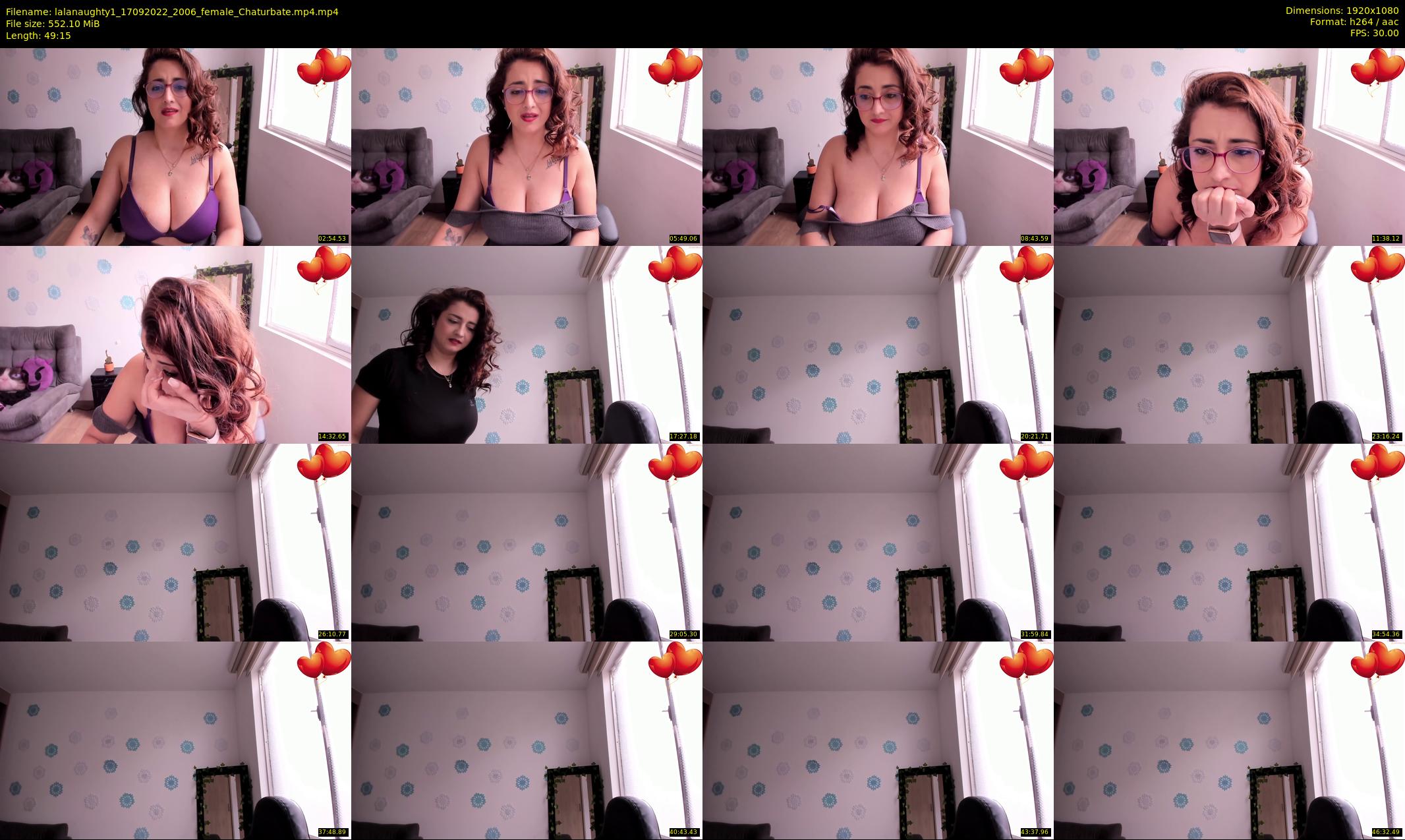lalanaughty1 — 50 minute Chaturbate female cam show recording, 1080p, Sep 17, 2022