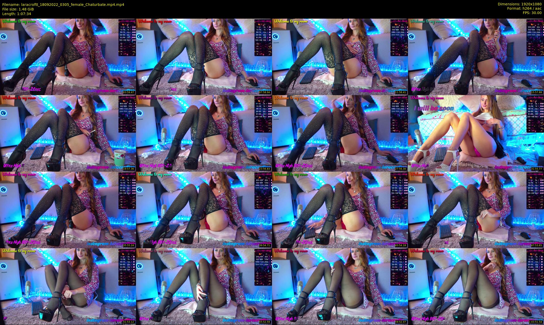 laracroftt — 68 minute Chaturbate female cam show recording, 1080p, Sep 18, 2022