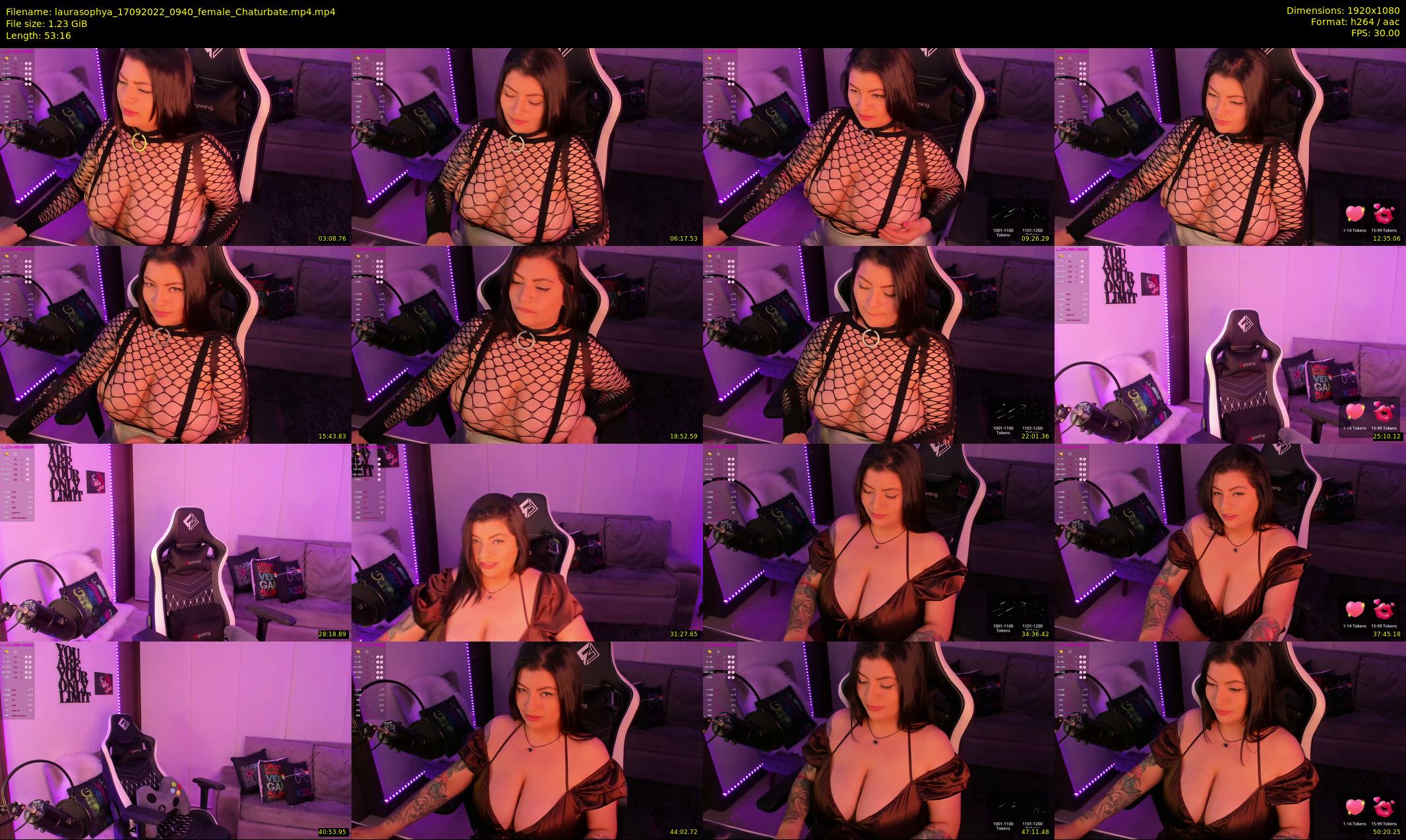 laurasophya — 54 minute Chaturbate female cam show recording, 1080p, Sep 17, 2022