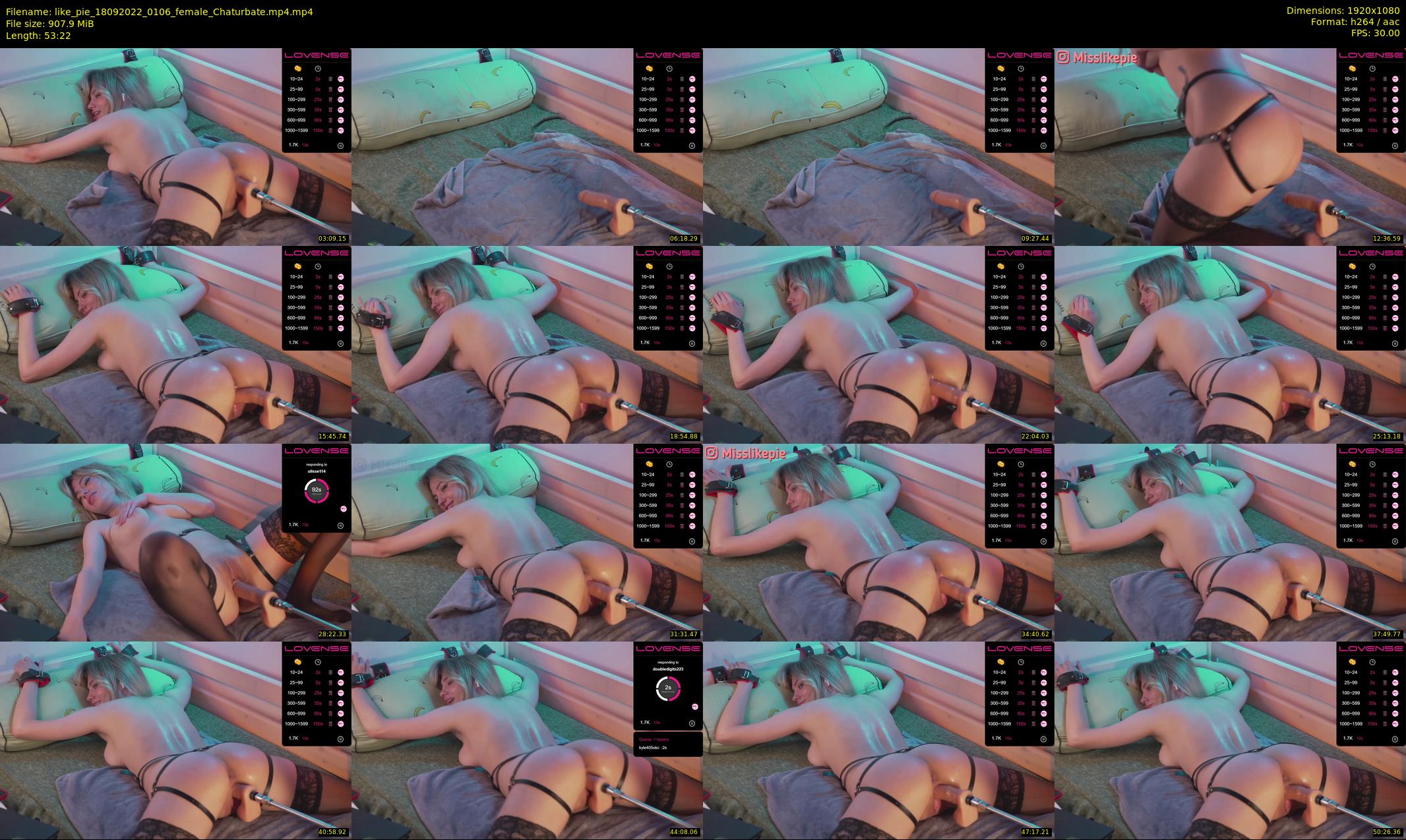 like_pie — 54 minute Chaturbate couple cam show recording, 1080p, Sep 18, 2022