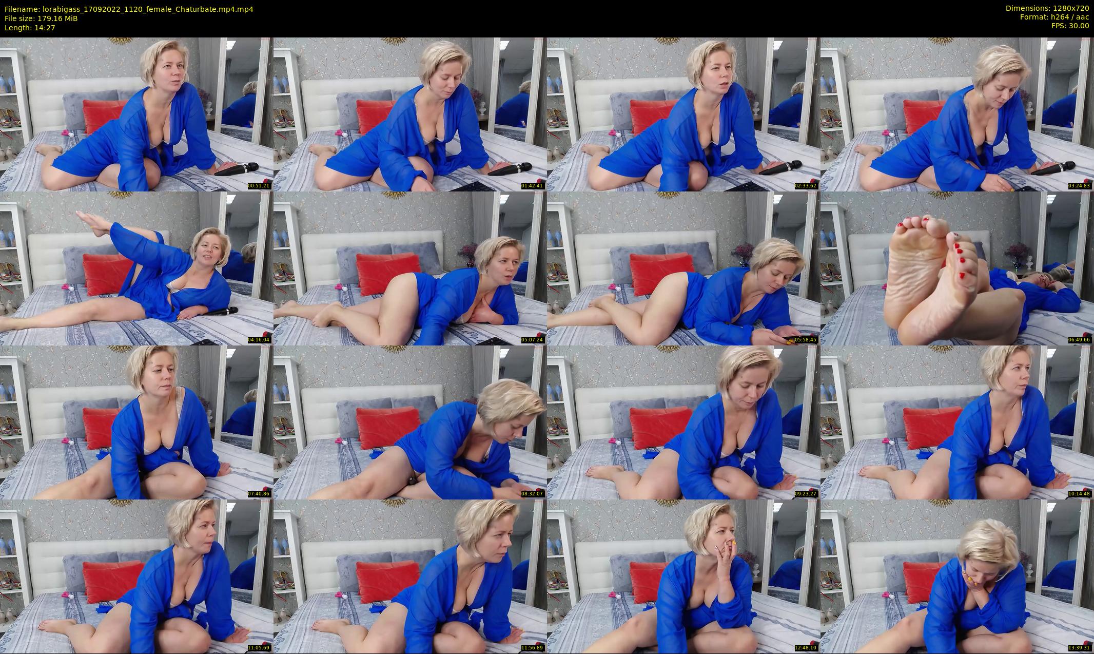 lorabigass — 15 minute Chaturbate female cam show recording, 720p, Sep 17, 2022