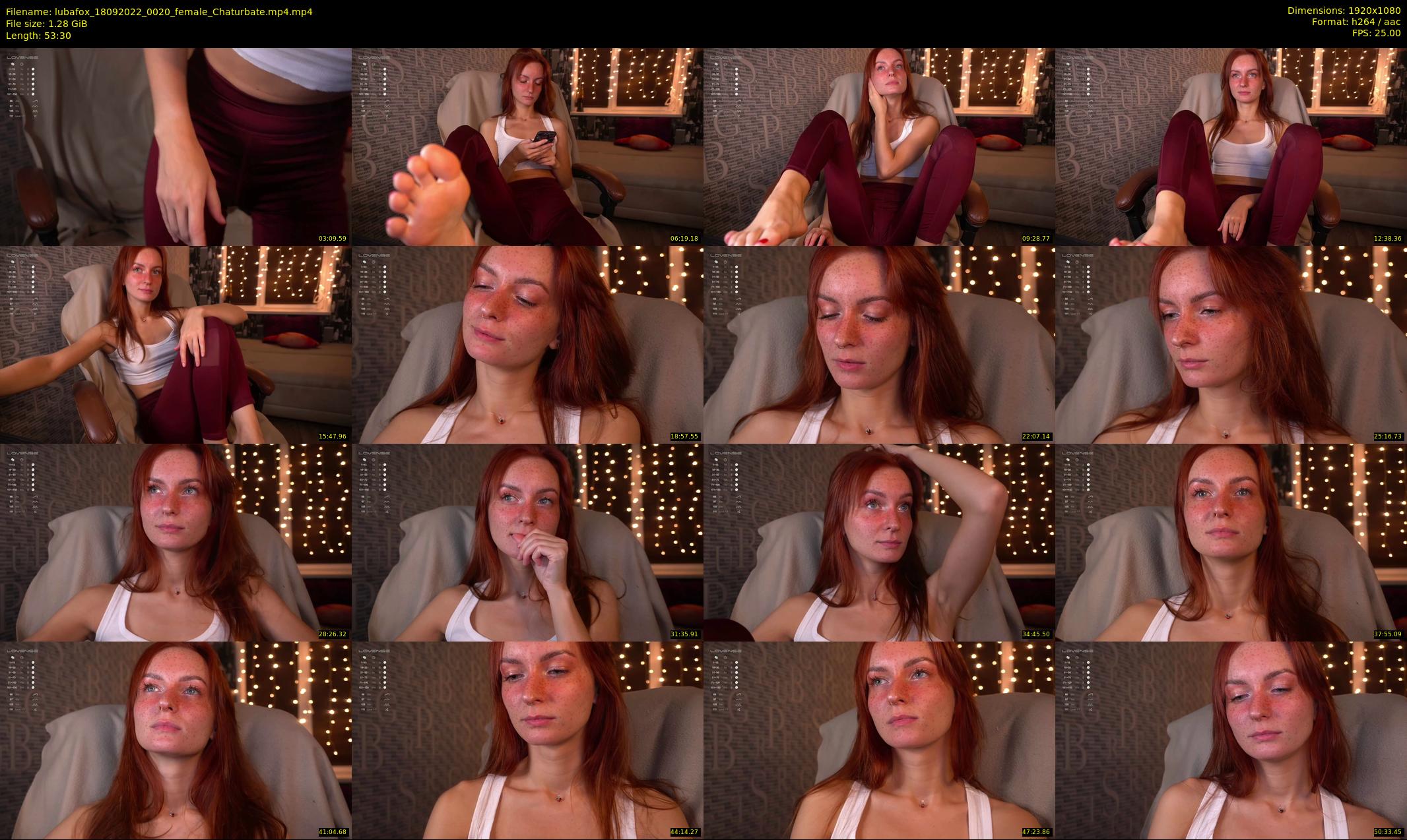 lubafox — 54 minute Chaturbate female cam show recording, 1080p, Sep 18, 2022