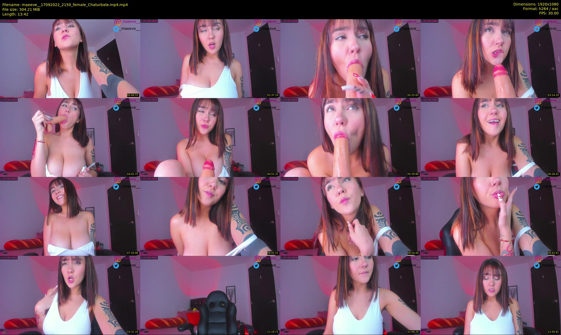 maeeve_ — 14 minute Chaturbate female cam show recording, 1080p, Sep 17, 2022