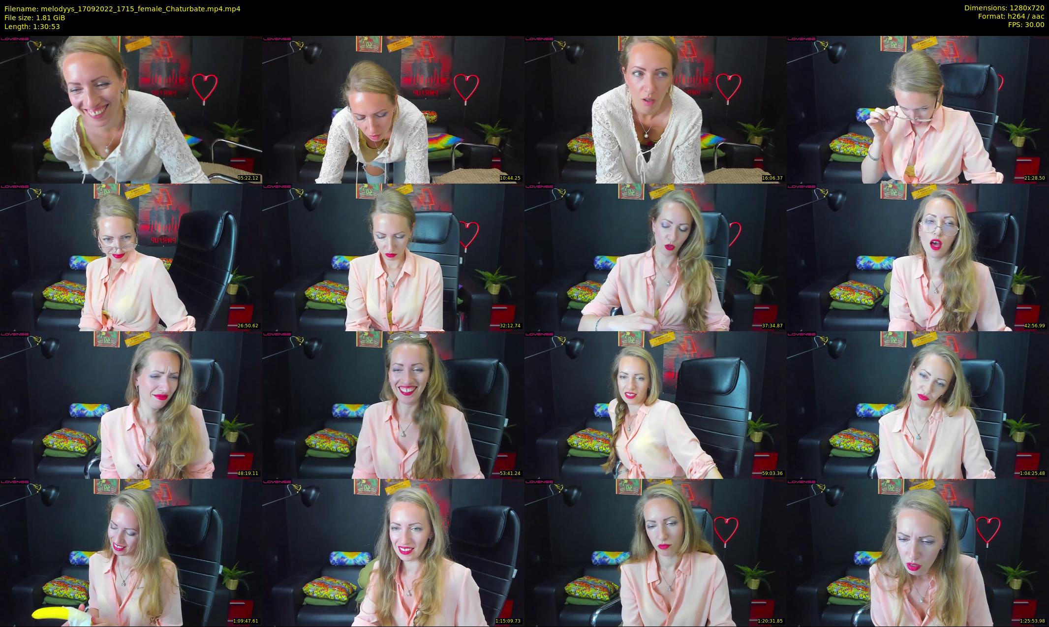 melodyys — 91 minute Chaturbate female cam show recording, 720p, Sep 17, 2022