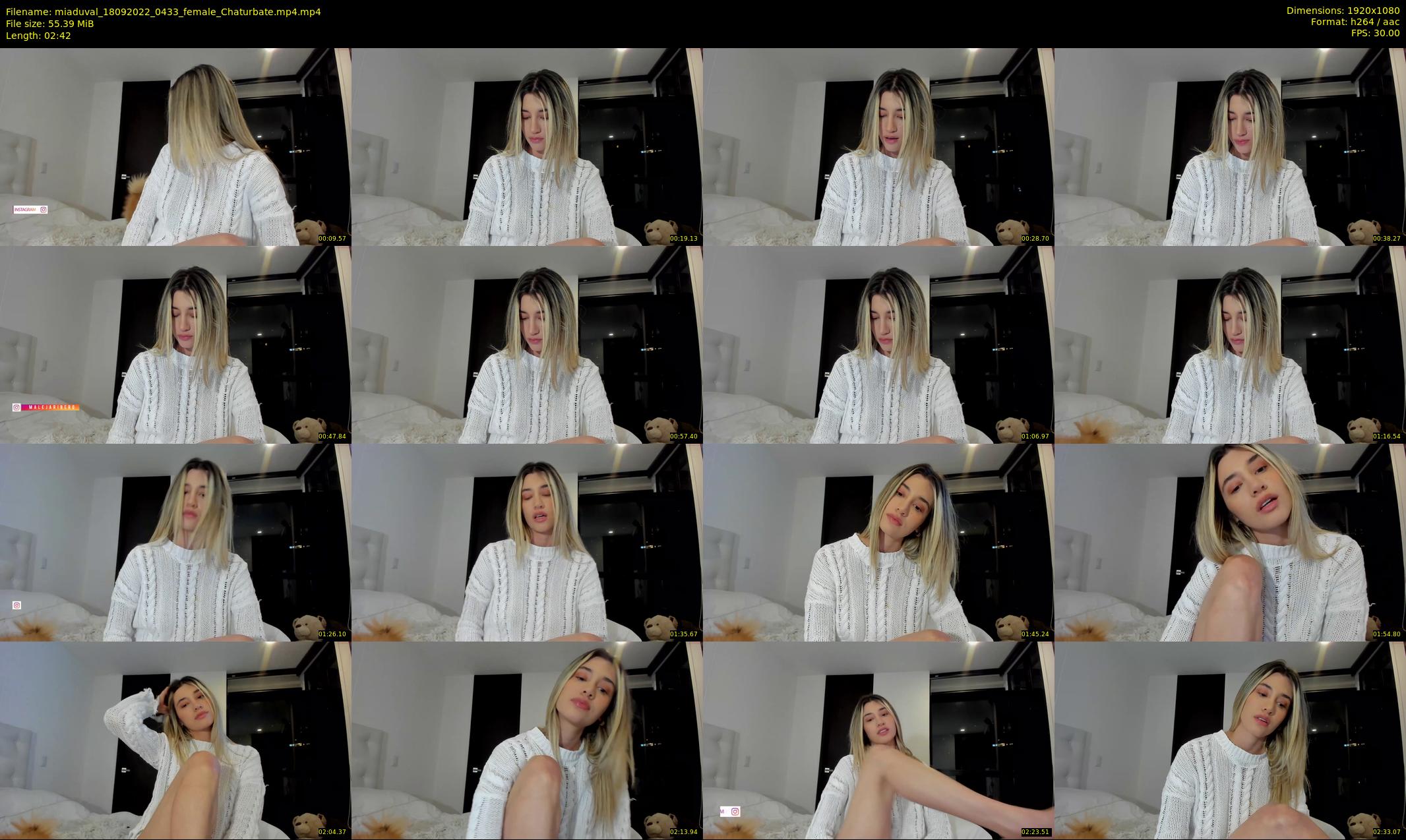miaduval — 3 minute Chaturbate female cam show recording, 1080p, Sep 18, 2022