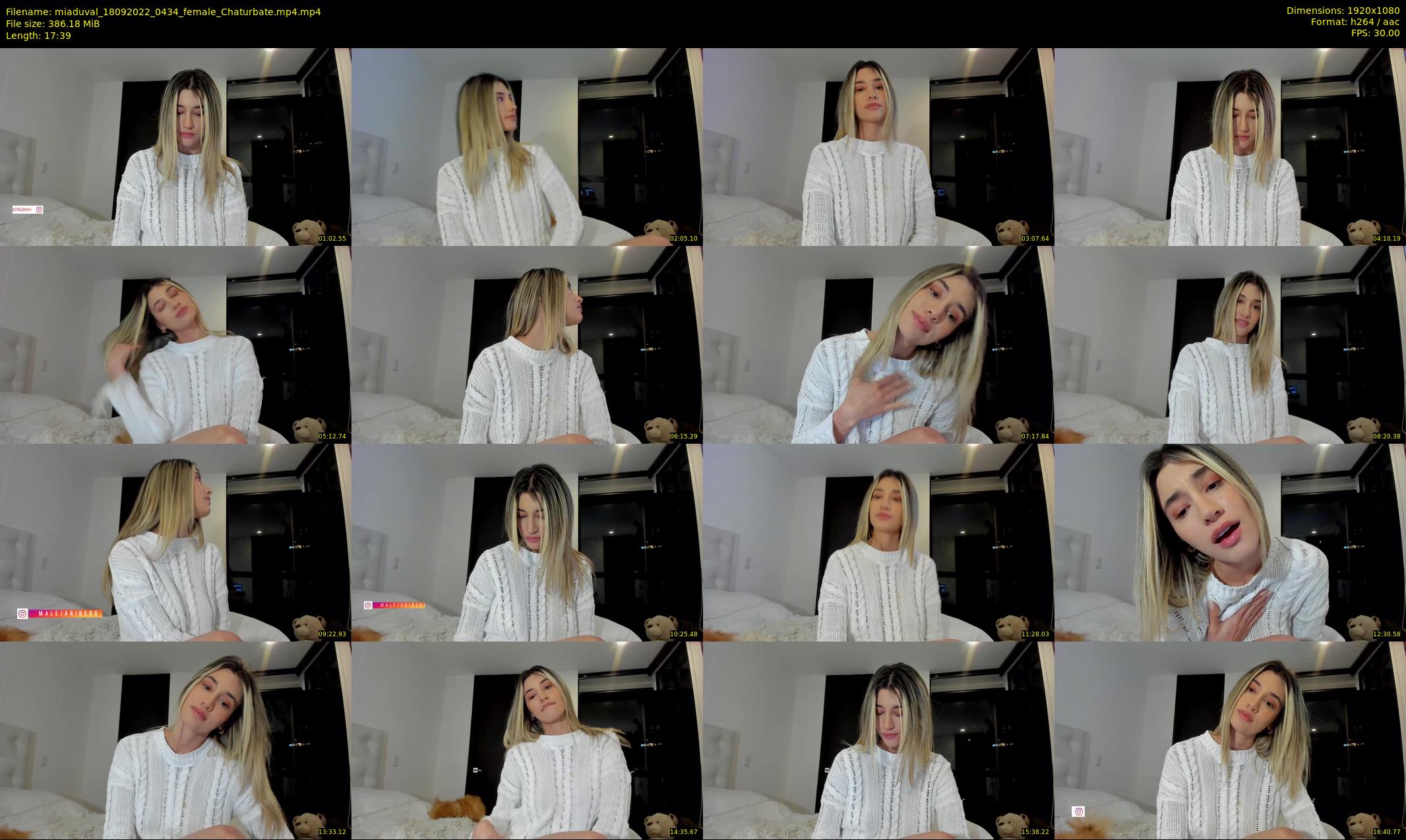 miaduval — 18 minute Chaturbate female cam show recording, 1080p, Sep 18, 2022