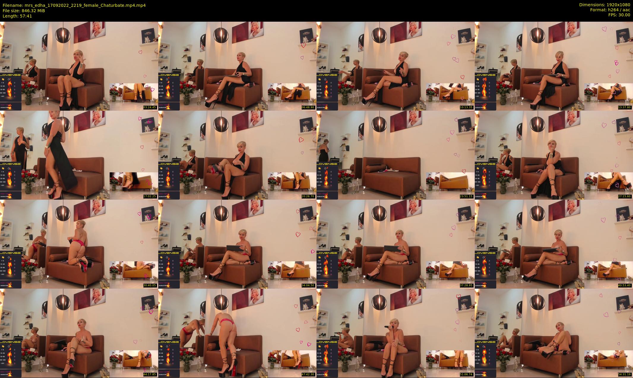 mrs_edha — 58 minute Chaturbate female cam show recording, 1080p, Sep 17, 2022