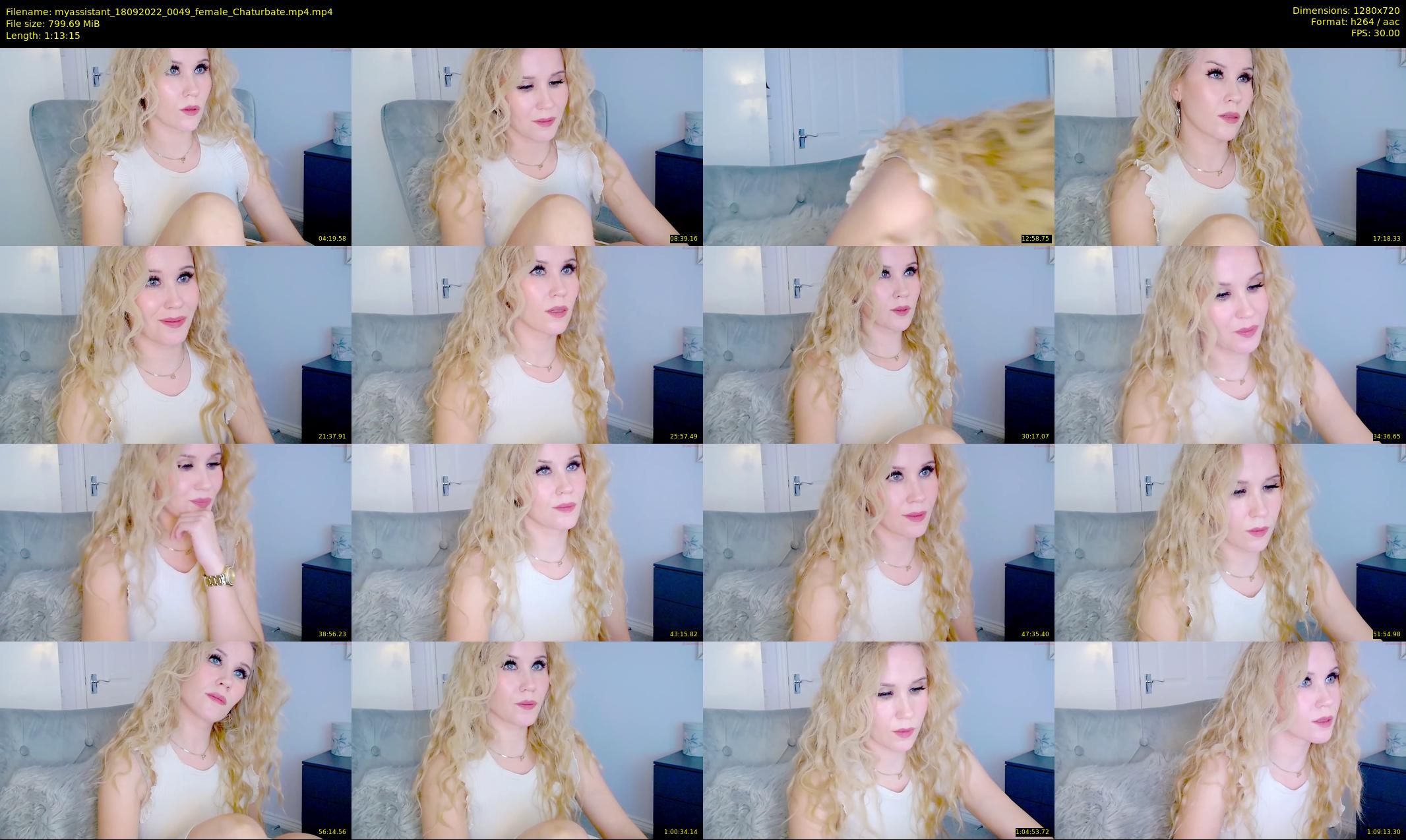 myassistant — 74 minute Chaturbate female cam show recording, 720p, Sep 18, 2022