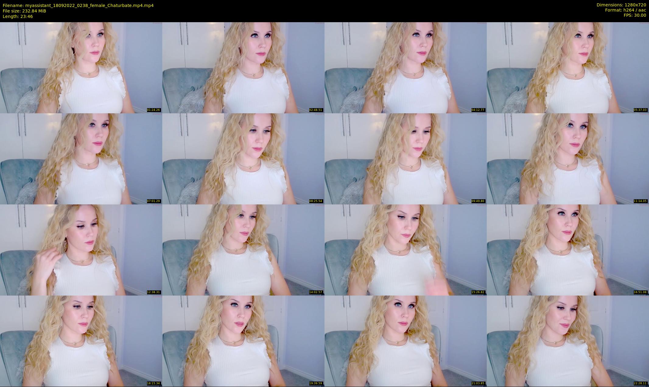 myassistant — 24 minute Chaturbate female cam show recording, 720p, Sep 18, 2022