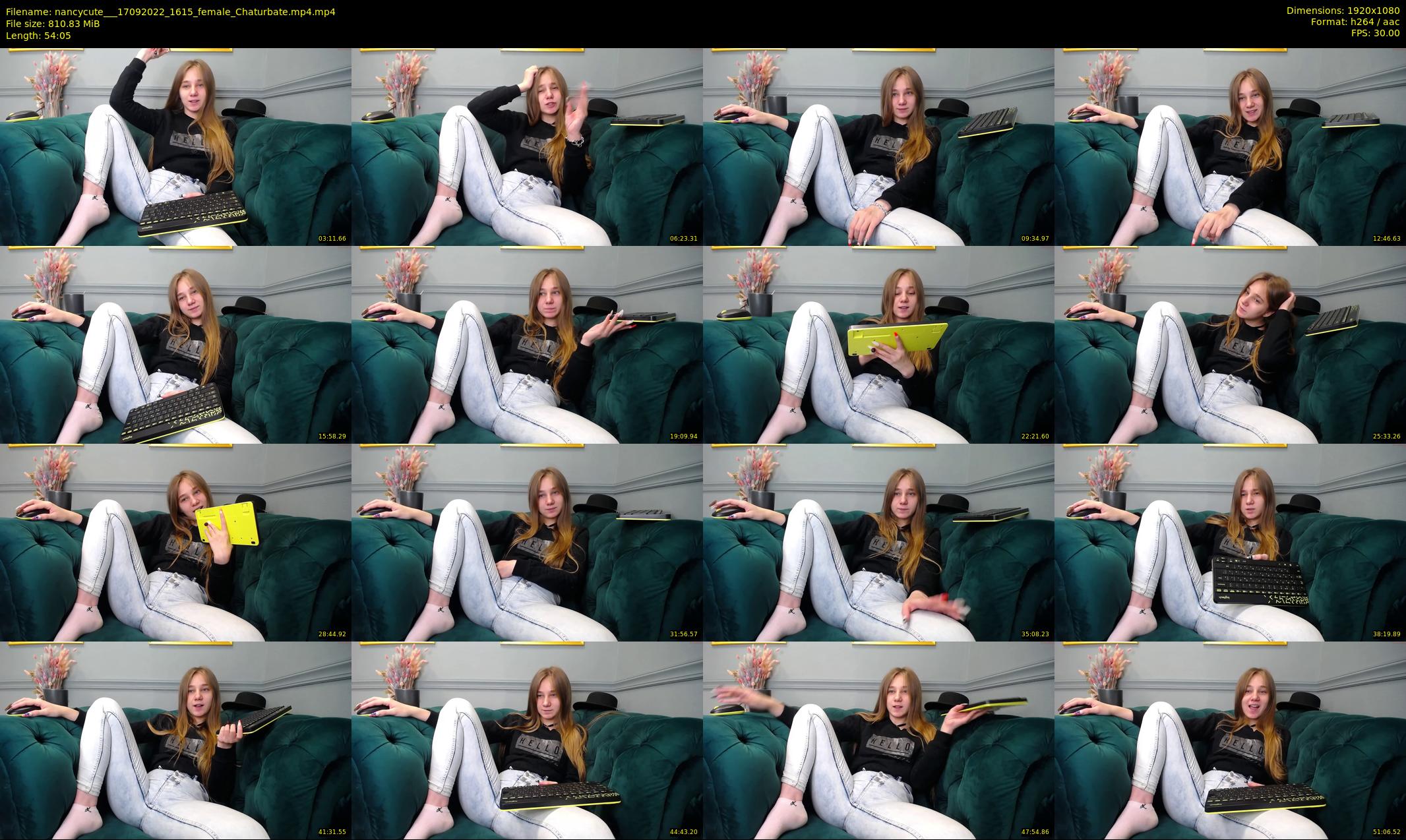 nancycute__ — 55 minute Chaturbate female cam show recording, 1080p, Sep 17, 2022
