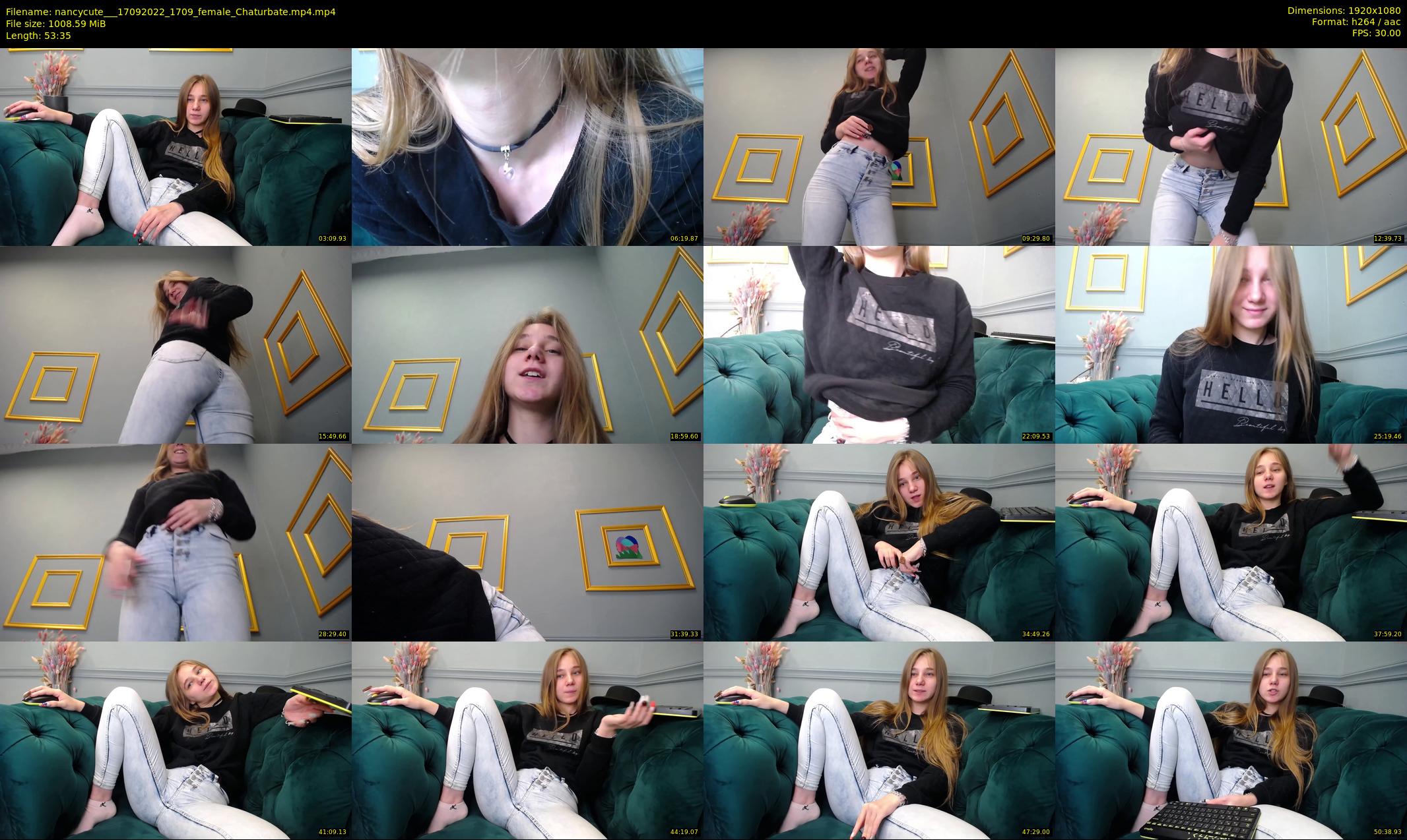 nancycute__ — 54 minute Chaturbate female cam show recording, 1080p, Sep 17, 2022