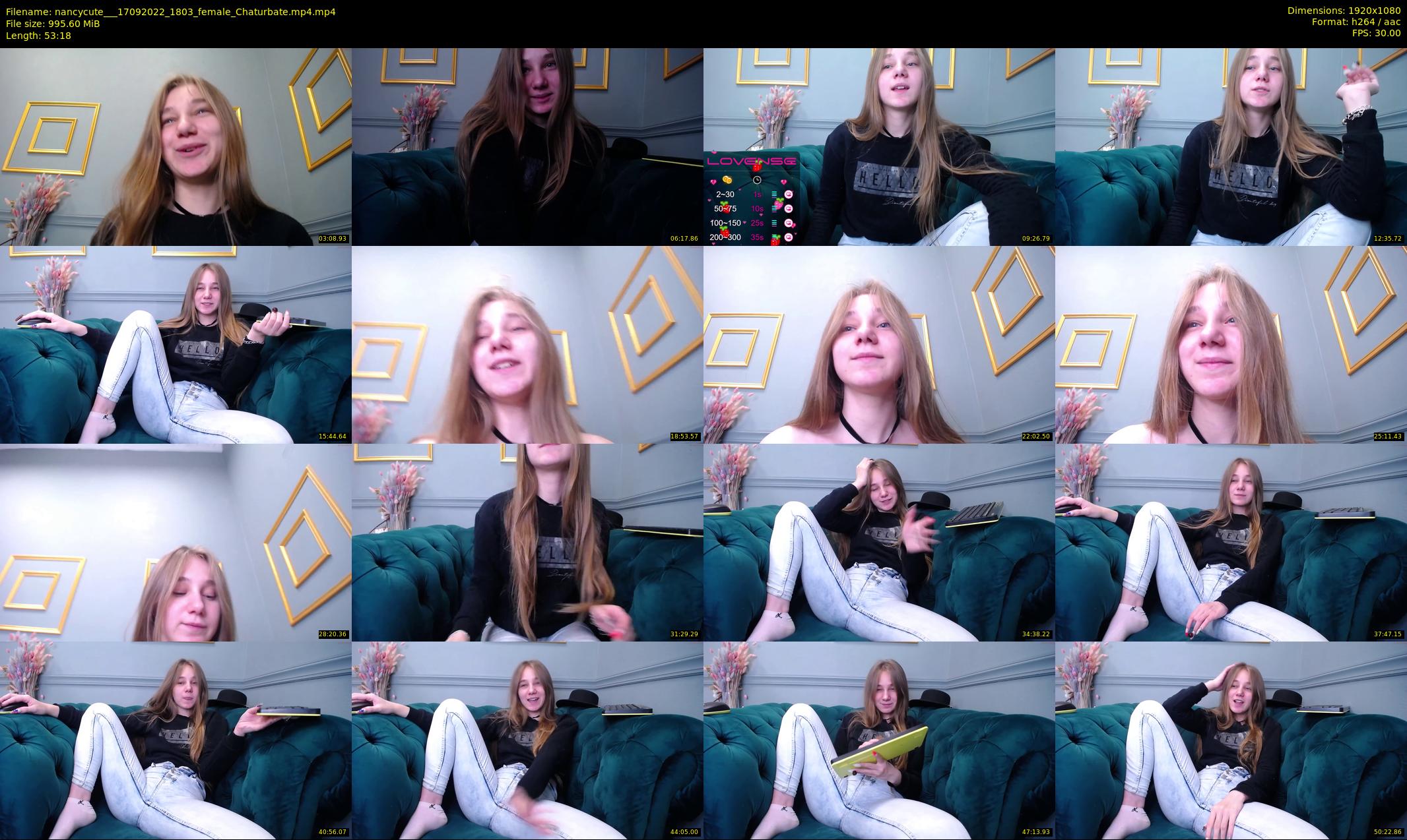 nancycute__ — 54 minute Chaturbate female cam show recording, 1080p, Sep 17, 2022