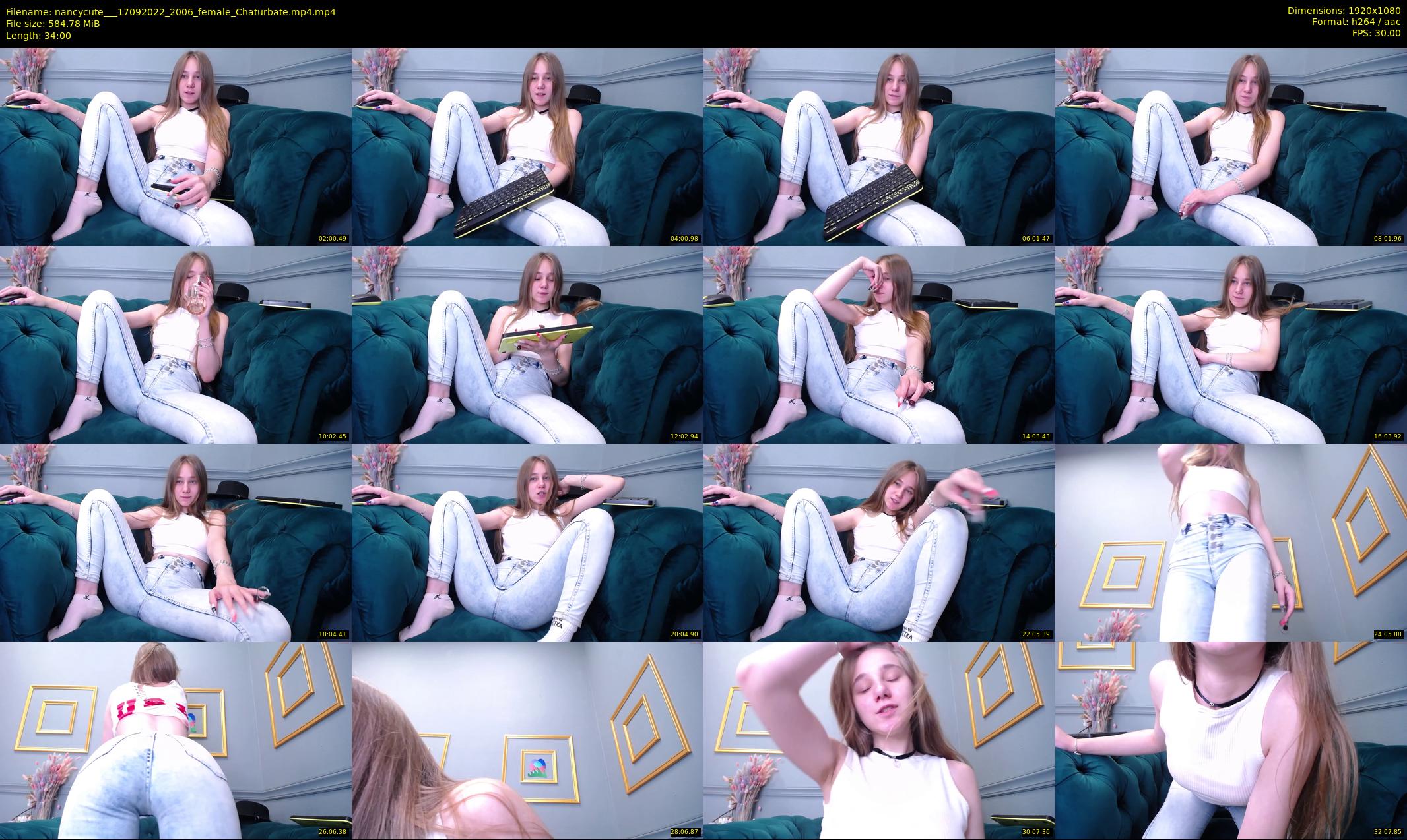 nancycute__ — 34 minute Chaturbate female cam show recording, 1080p, Sep 17, 2022