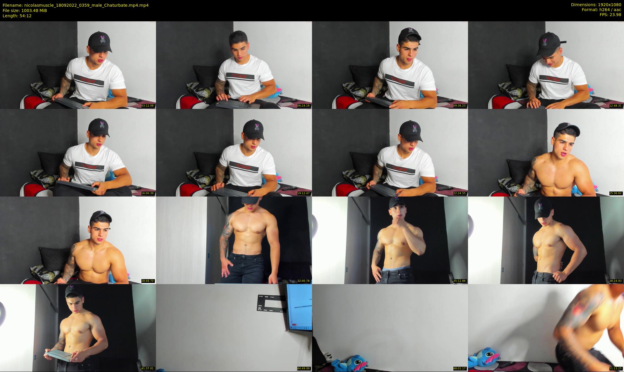 nicolasmuscle — 55 minute Chaturbate male cam show recording, 1080p, Sep 18, 2022