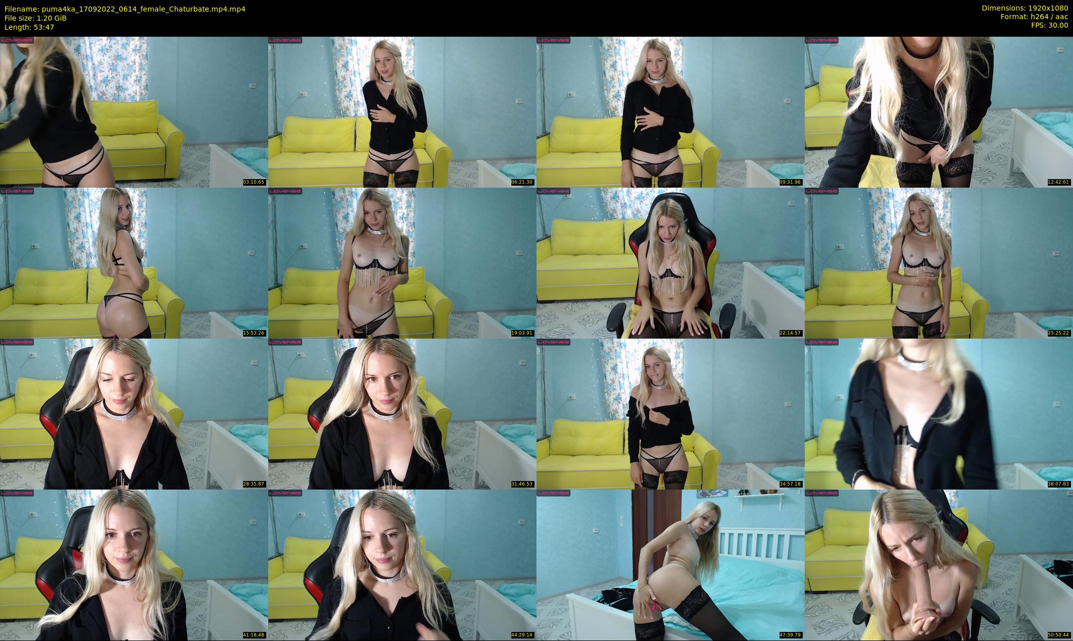 puma4ka — 54 minute Chaturbate female cam show recording, 1080p, Sep 17, 2022