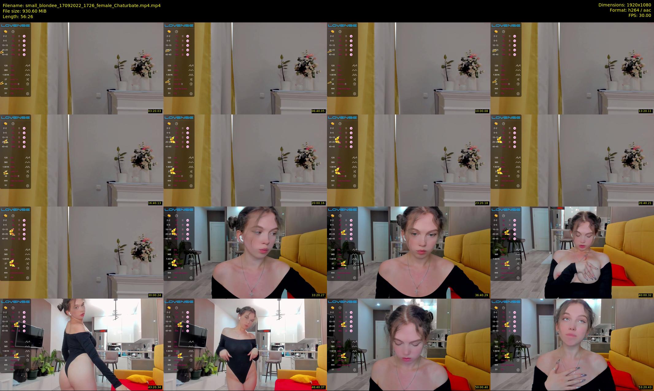 small_blondee — 57 minute Chaturbate female cam show recording, 1080p, Sep 17, 2022