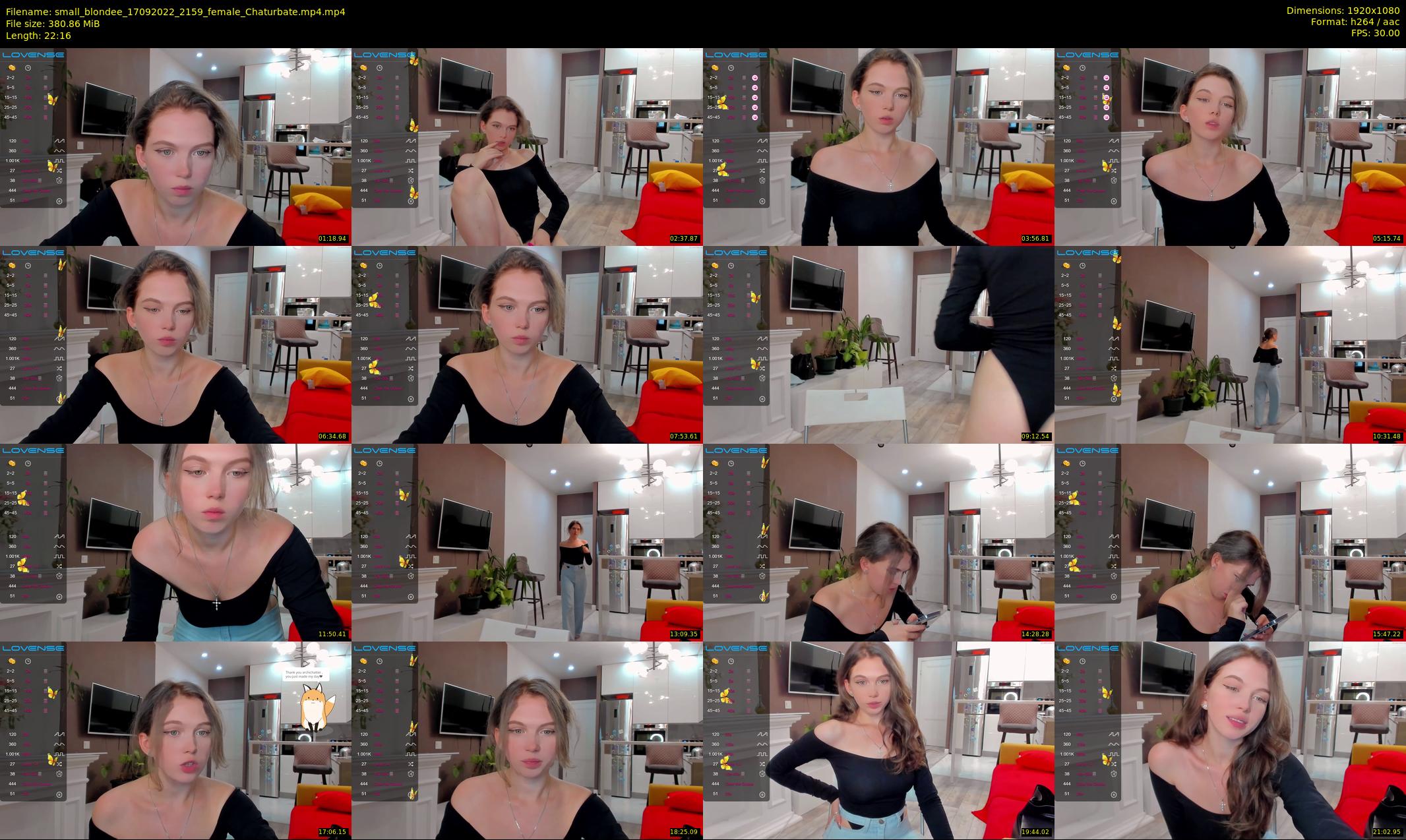 small_blondee — 23 minute Chaturbate female cam show recording, 1080p, Sep 17, 2022