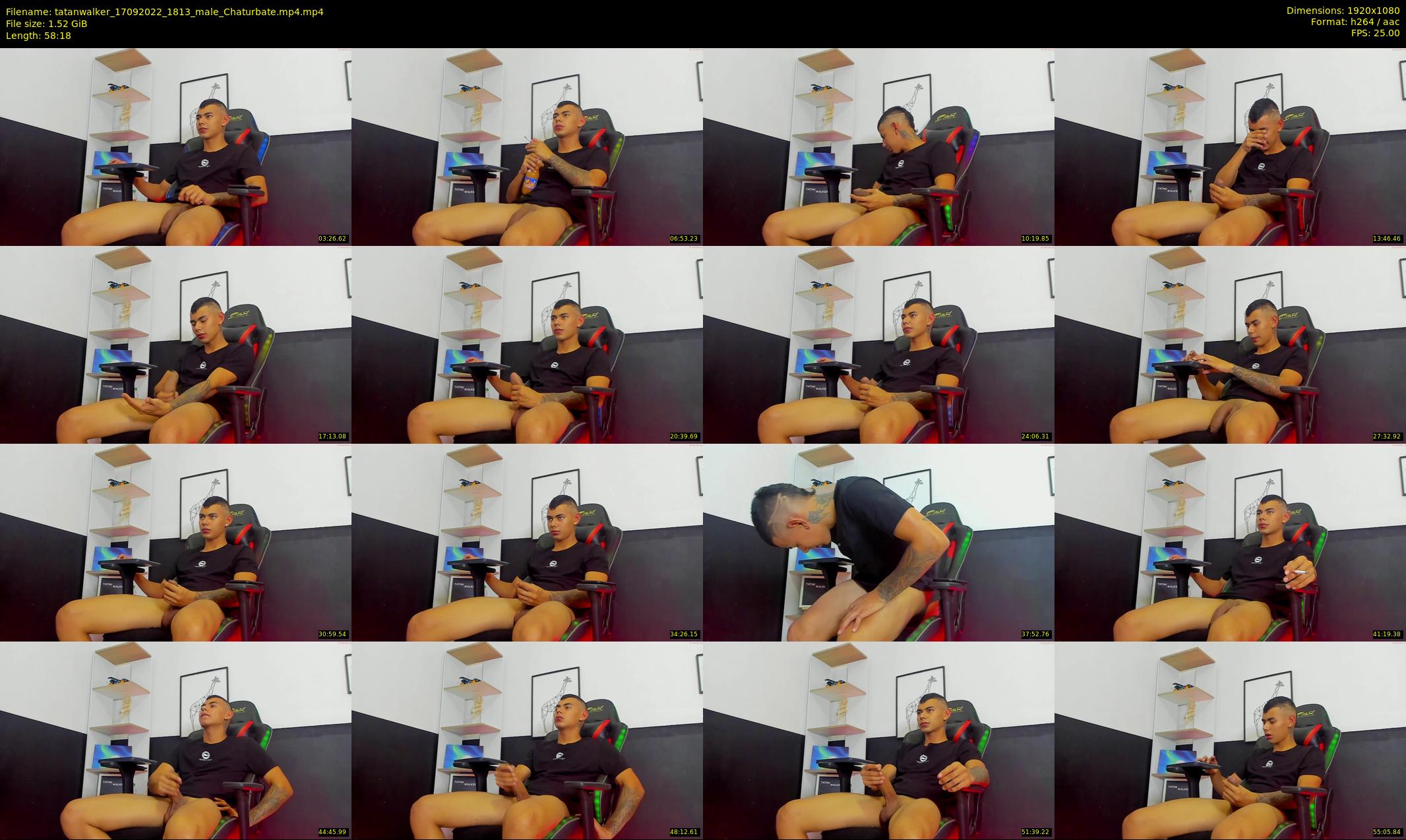 tatanwalker — 59 minute Chaturbate male cam show recording, 1080p, Sep 17, 2022