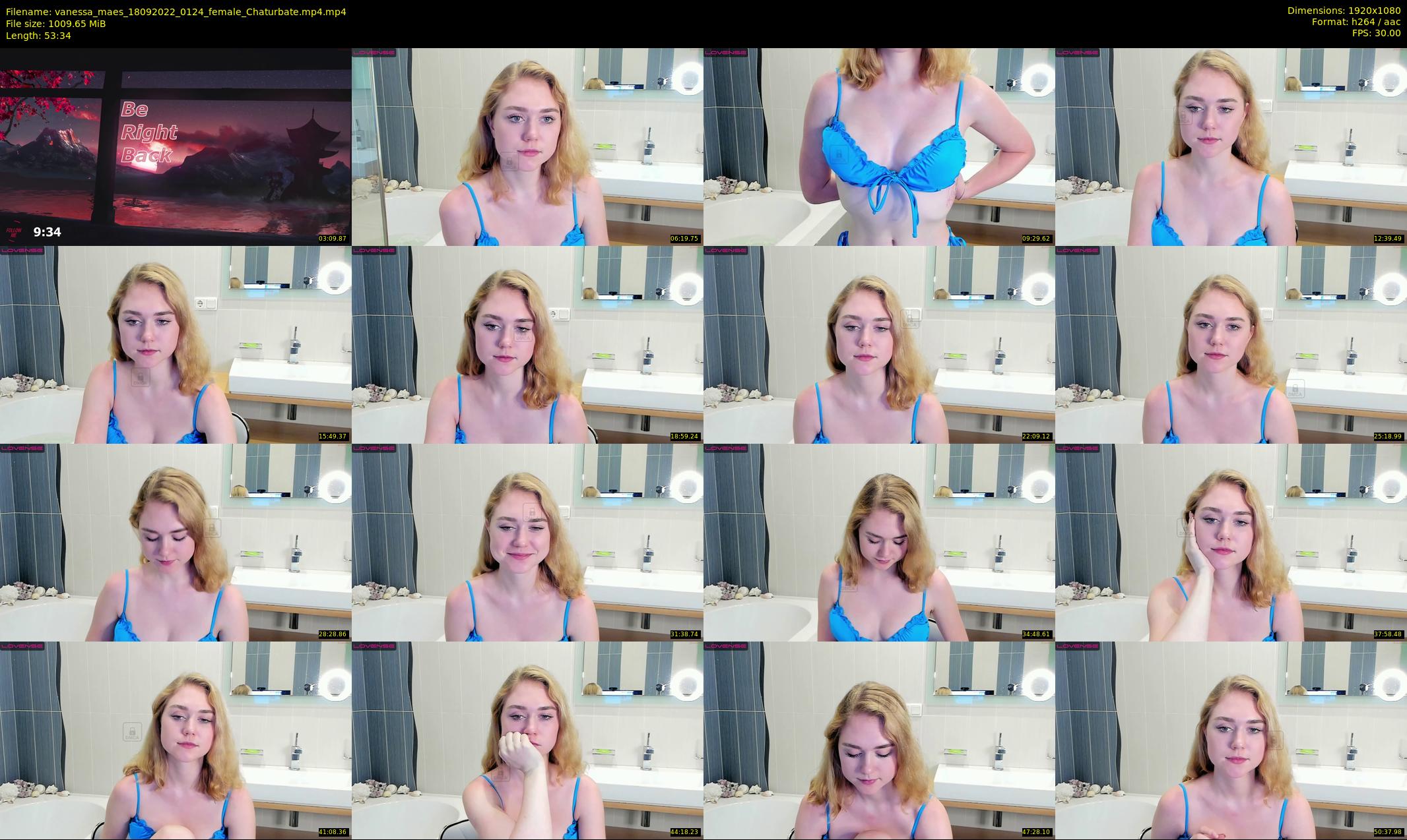vanessa_maes — 54 minute Chaturbate female cam show recording, 1080p, Sep 18, 2022