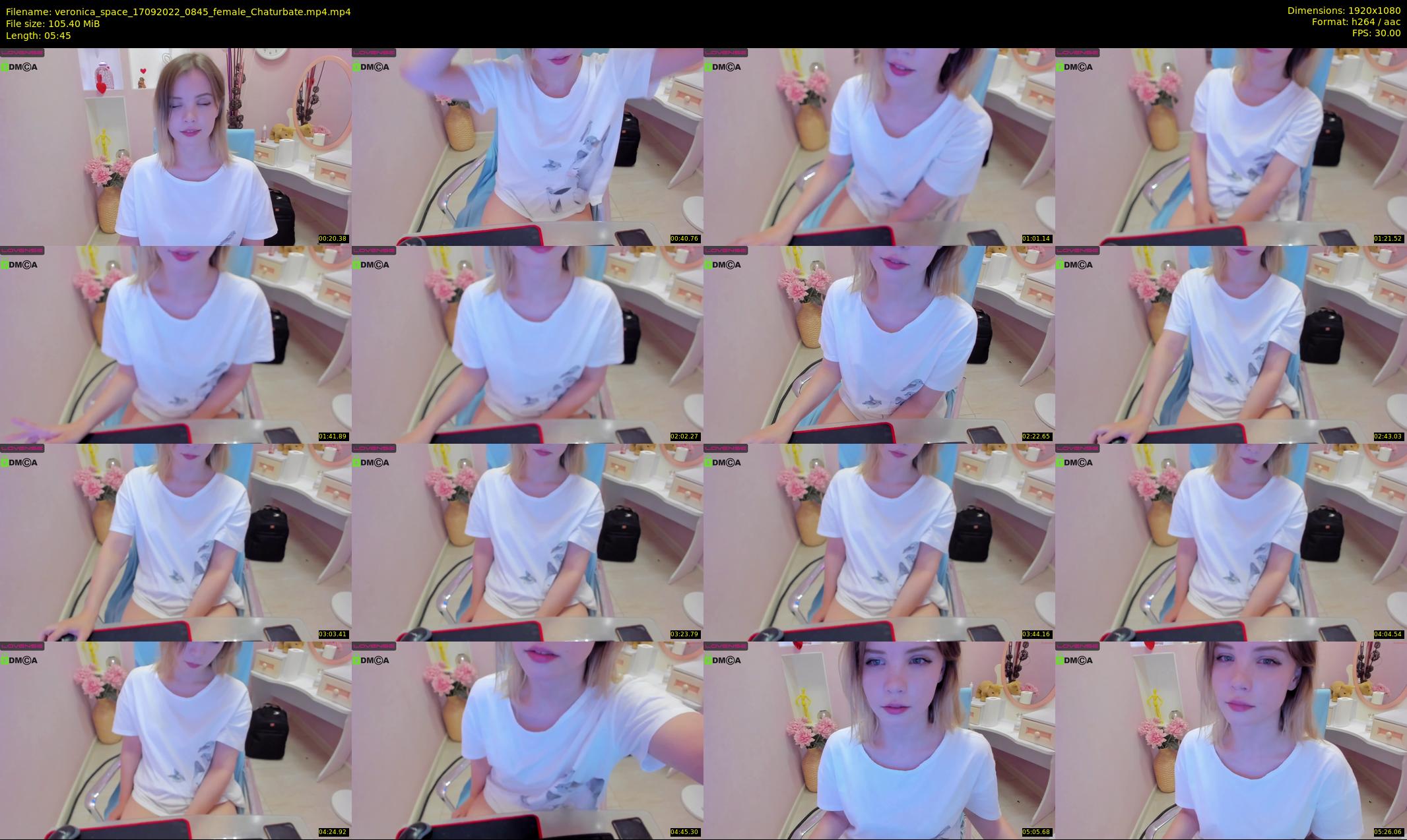 veronica_space — 6 minute Chaturbate female cam show recording, 1080p, Sep 17, 2022